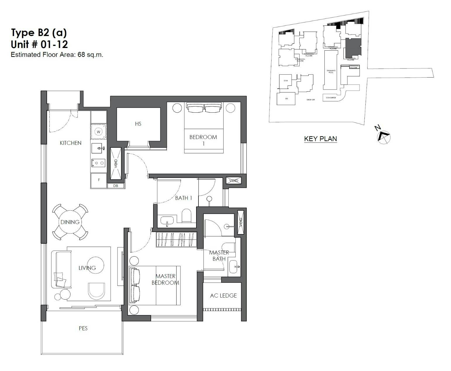 10 Evelyn 2 Bedrooms B2a