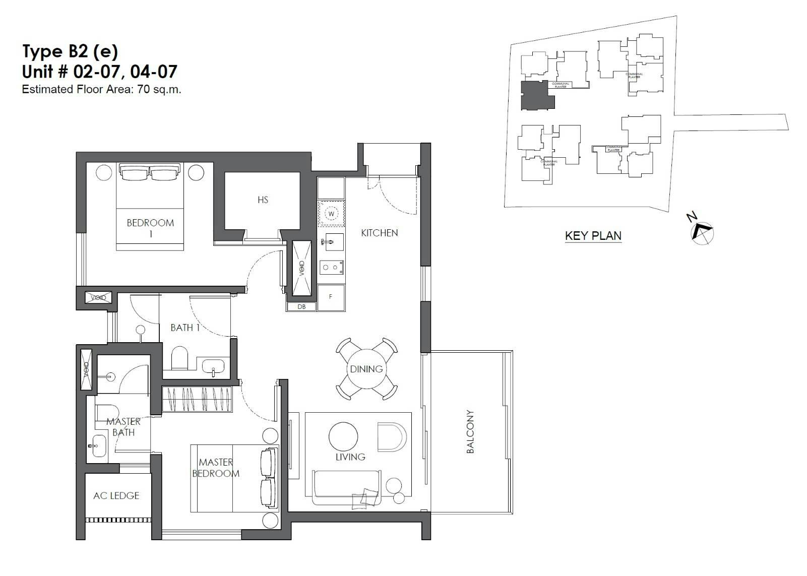 10 Evelyn 2 Bedrooms B2e