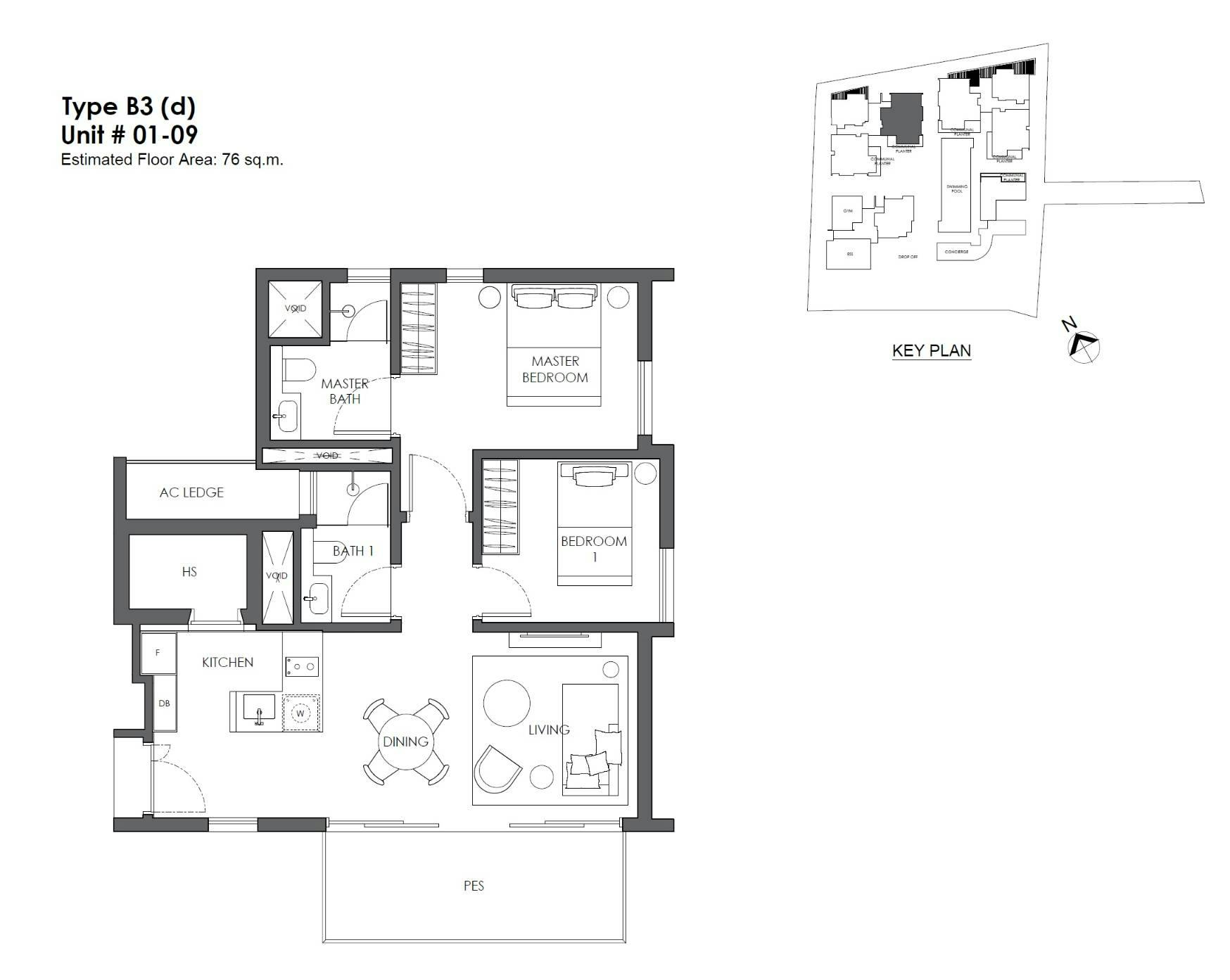 10 Evelyn 2 Bedrooms B3d