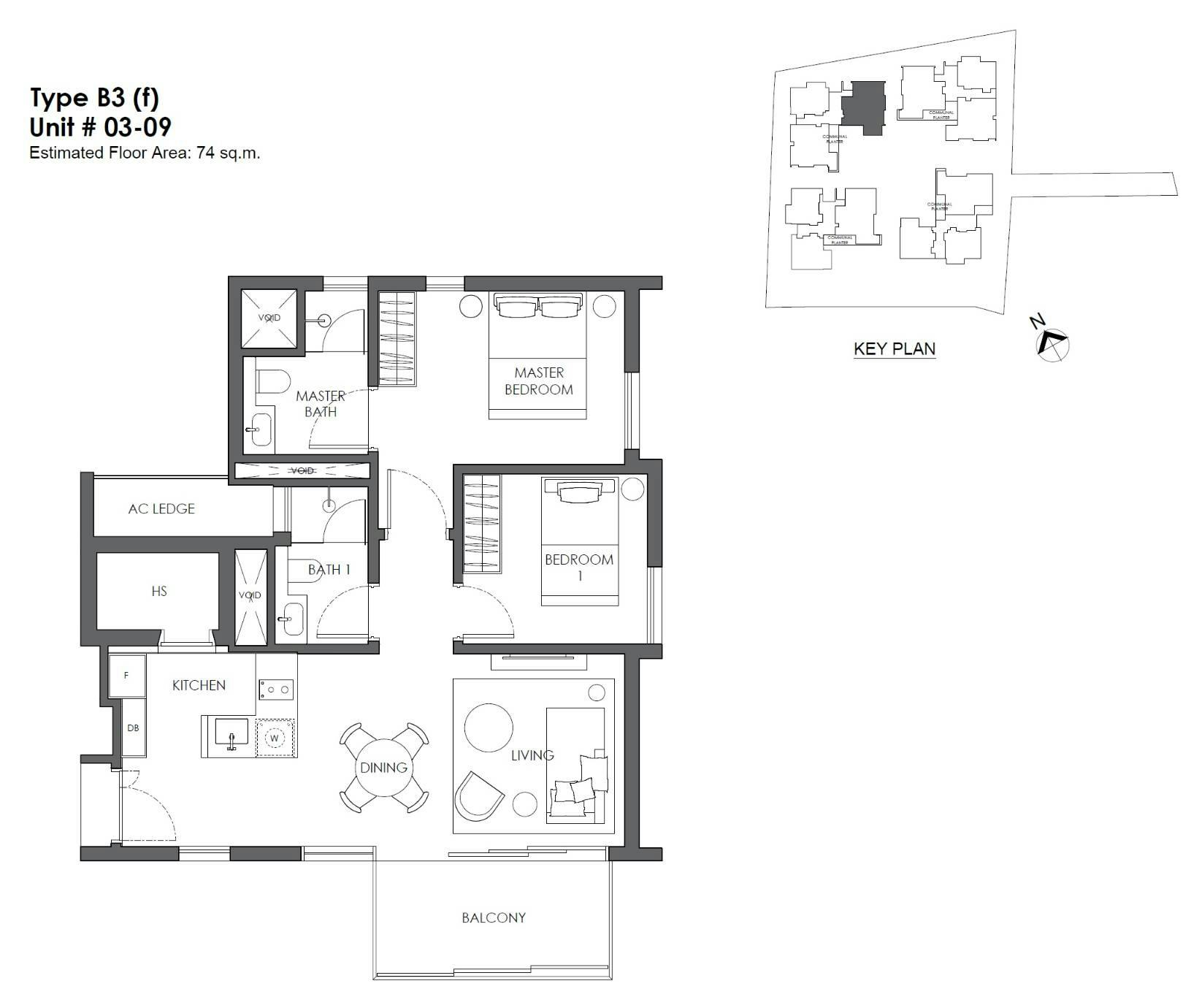 10 Evelyn 2 Bedrooms B3f