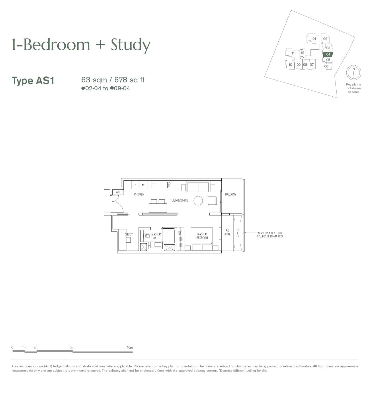 19 Nassim 1 Bedroom + Study AS1