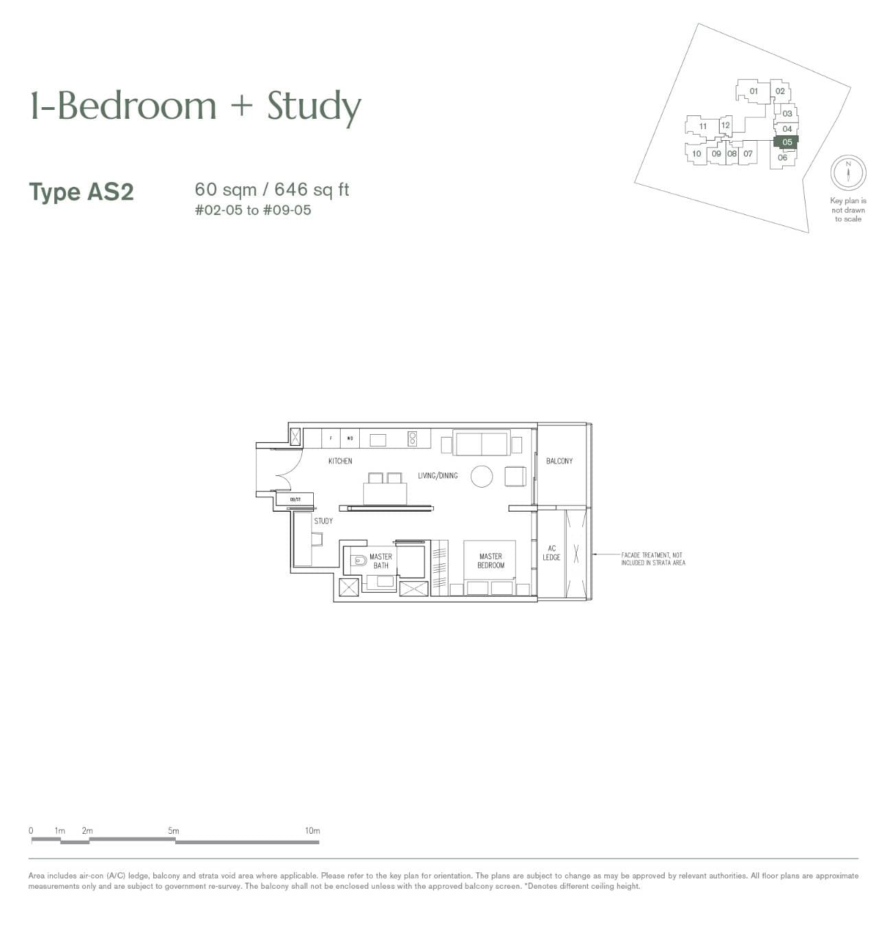 19 Nassim 1 Bedroom + Study AS2