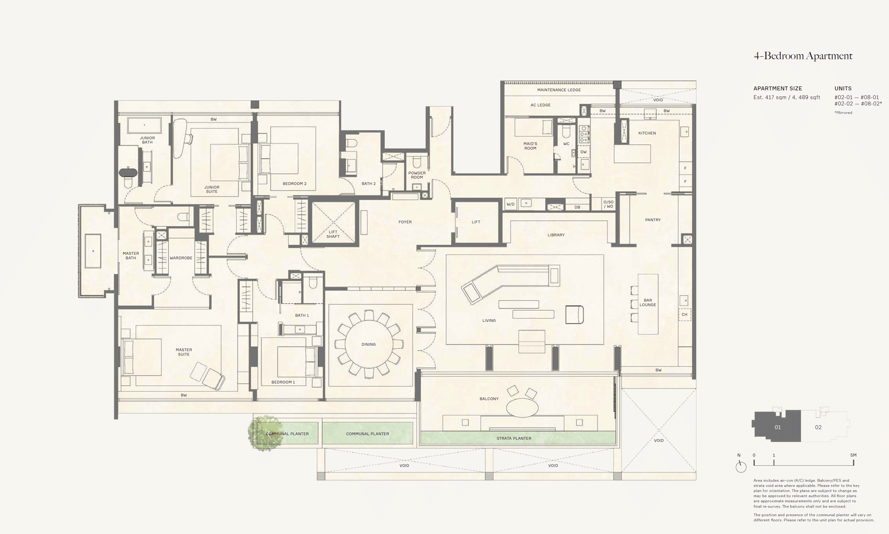 21 Anderson 4 Bedroom Apartment 4BR