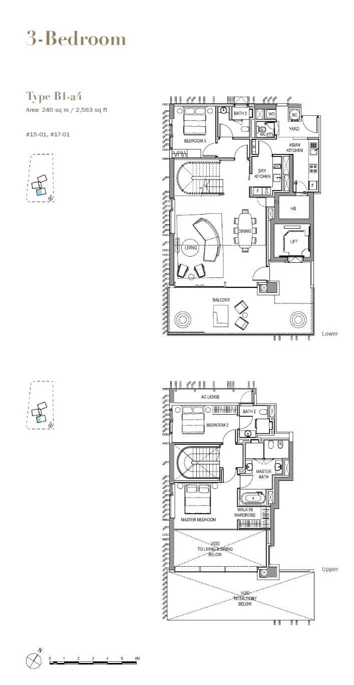 3 Orchard By-The-Park 乌节三翠林 3 Bedroom B1-a4