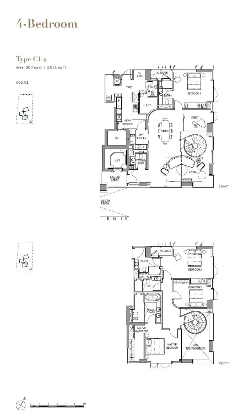 3 Orchard By-The-Park 乌节三翠林 4 Bedroom C1-a