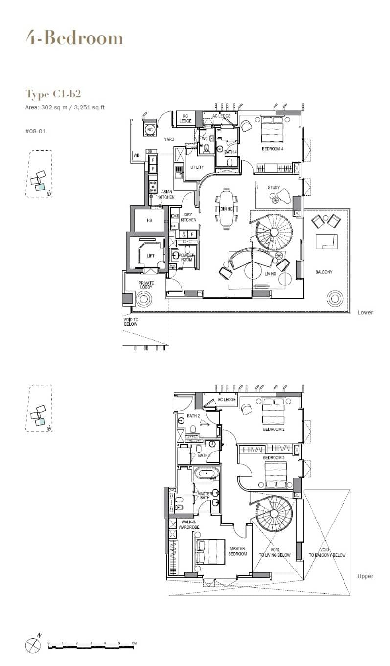 3 Orchard By-The-Park 乌节三翠林 4 Bedroom C1-b2
