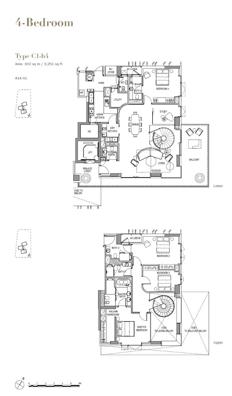 3 Orchard By-The-Park 乌节三翠林 4 Bedroom C1-b4