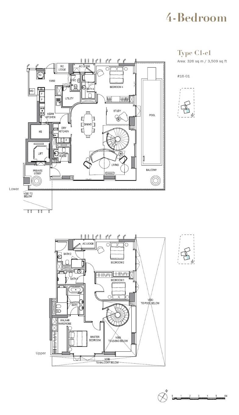 3 Orchard By-The-Park 乌节三翠林 4 Bedroom C1-c1