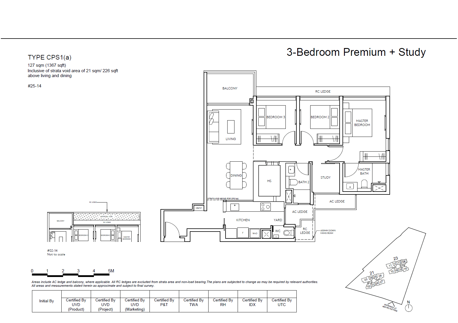 Amo Residence 3 BEDROOM PREMIUM+STUDY CPS1(a)