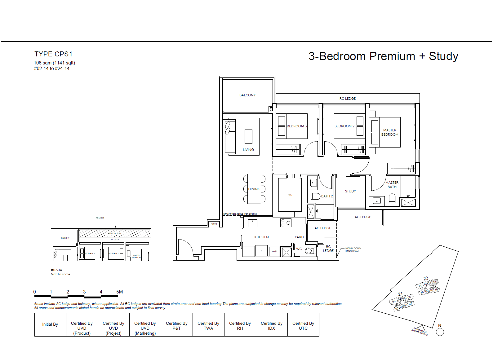 Amo Residence 3 BEDROOM PREMIUM+STUDY CPS1