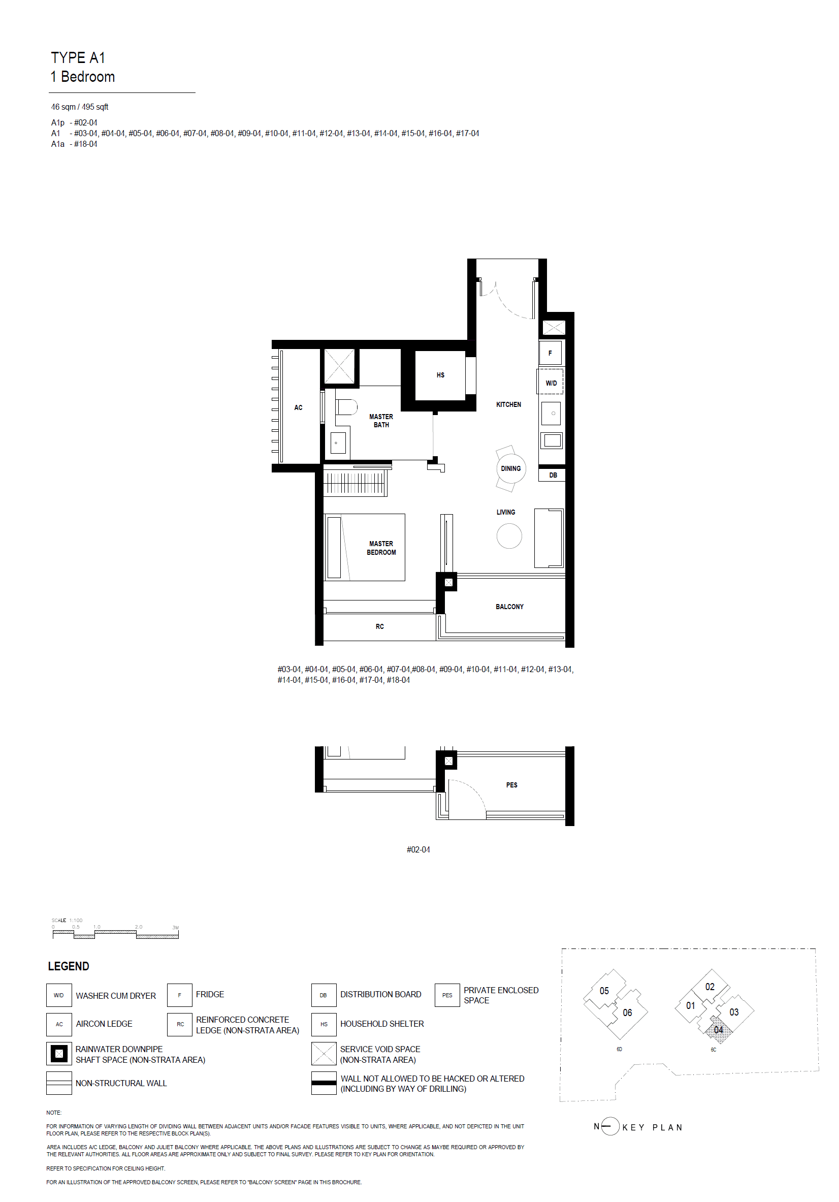 Arina East Residences 1 Bedroom A1(p)