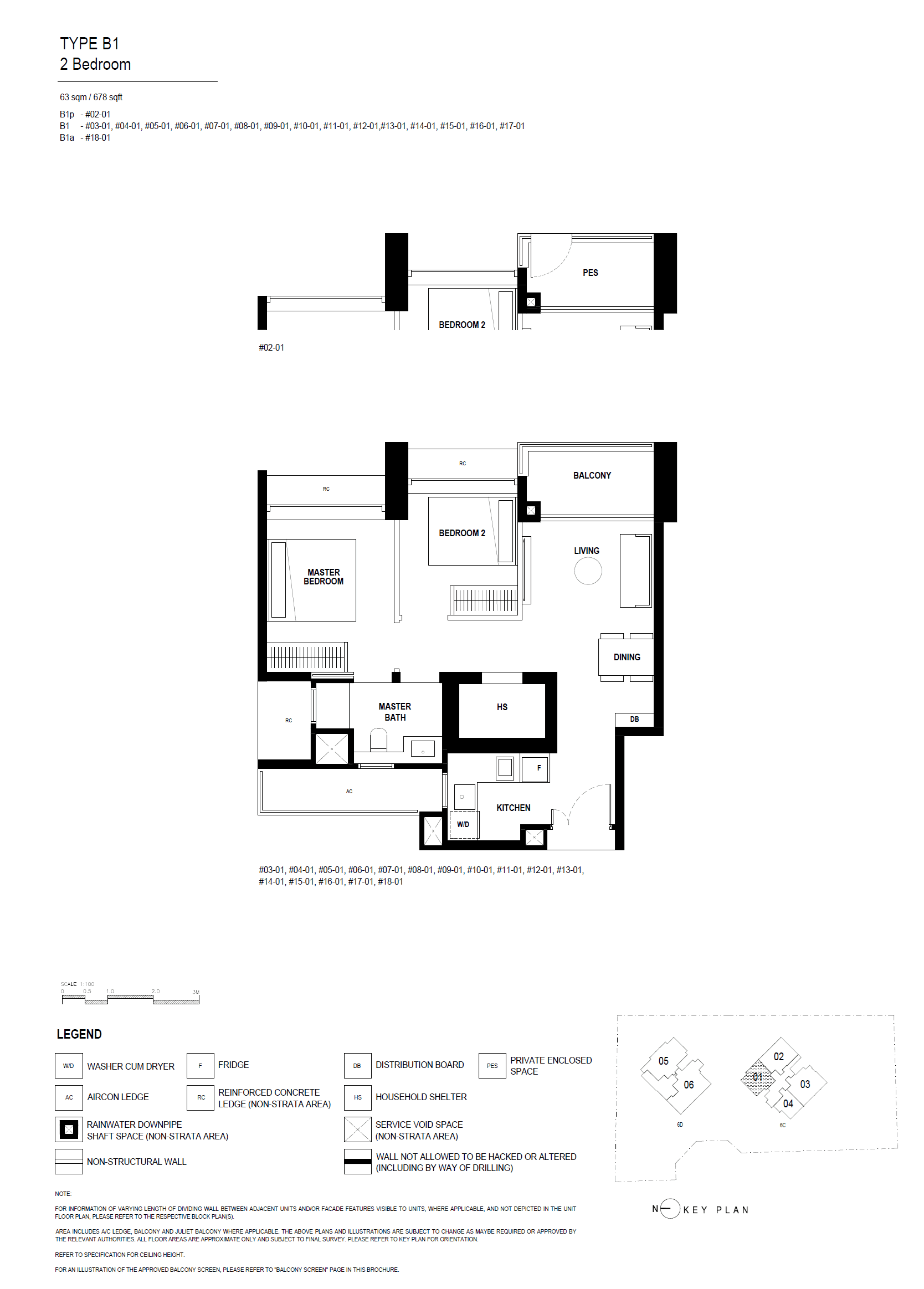 Arina East Residences 2 Bedroom Deluxe B1(p)