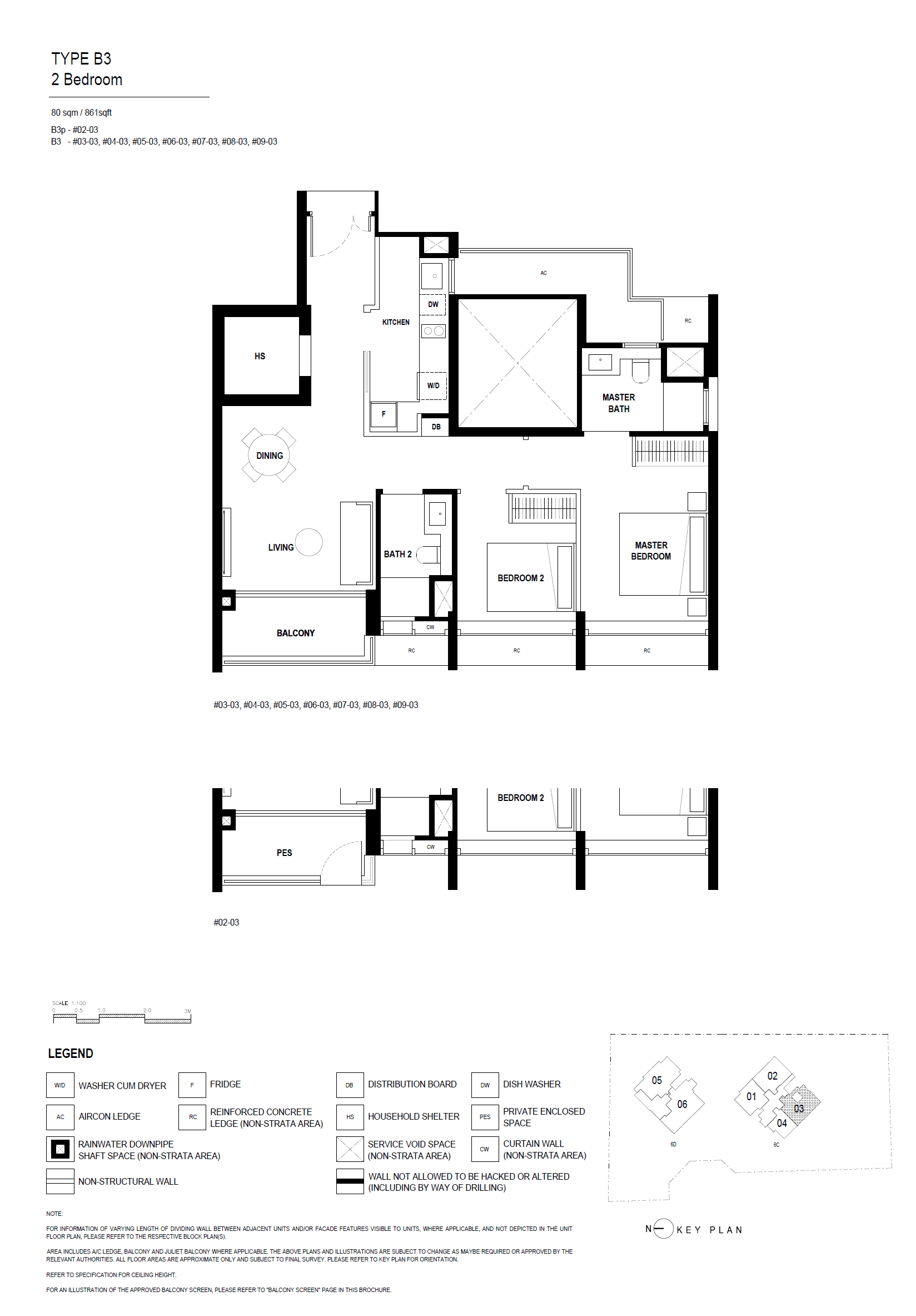 Arina East Residences 2 Bedroom Premium B3(p)