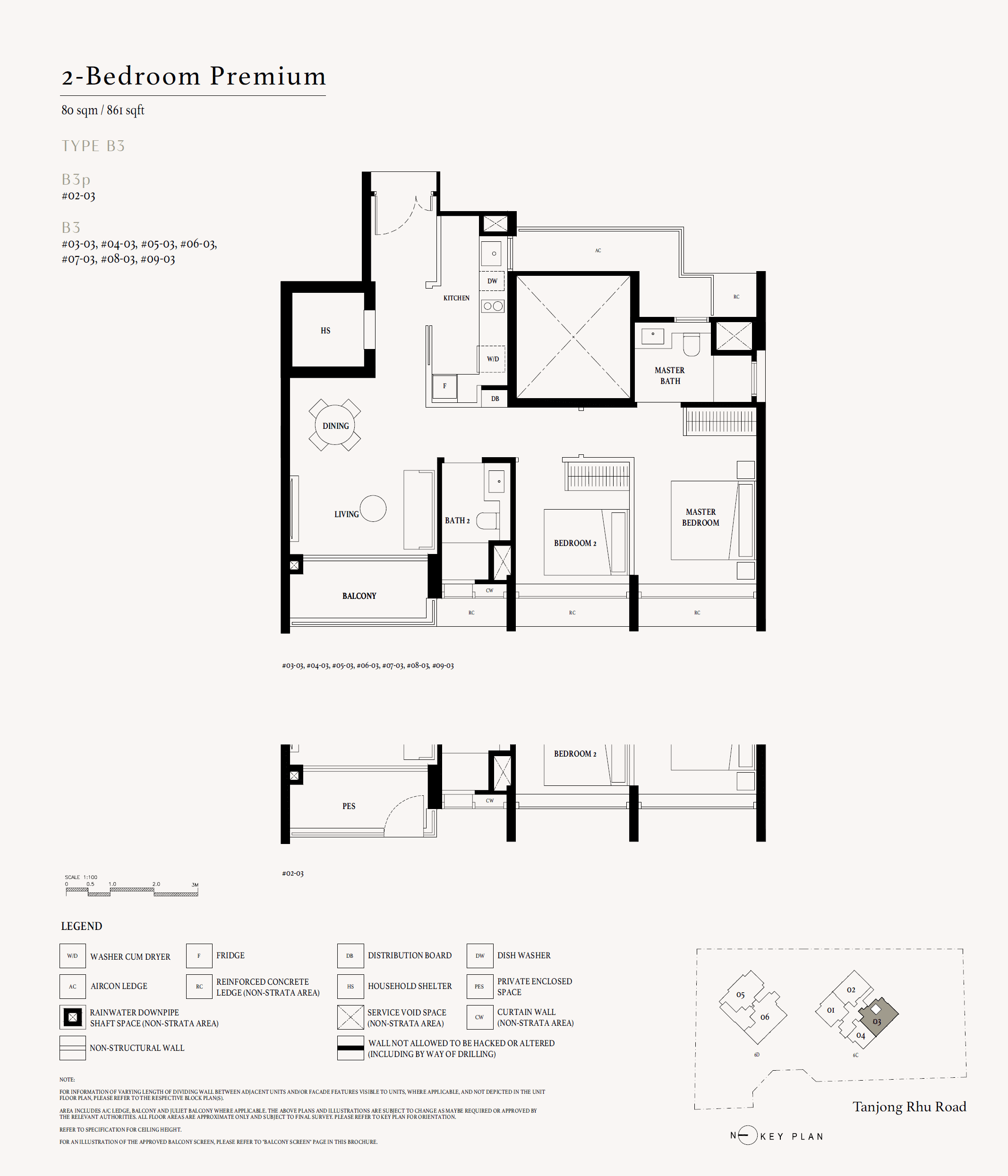 Arina East Residences 2 Bedroom Premium B3
