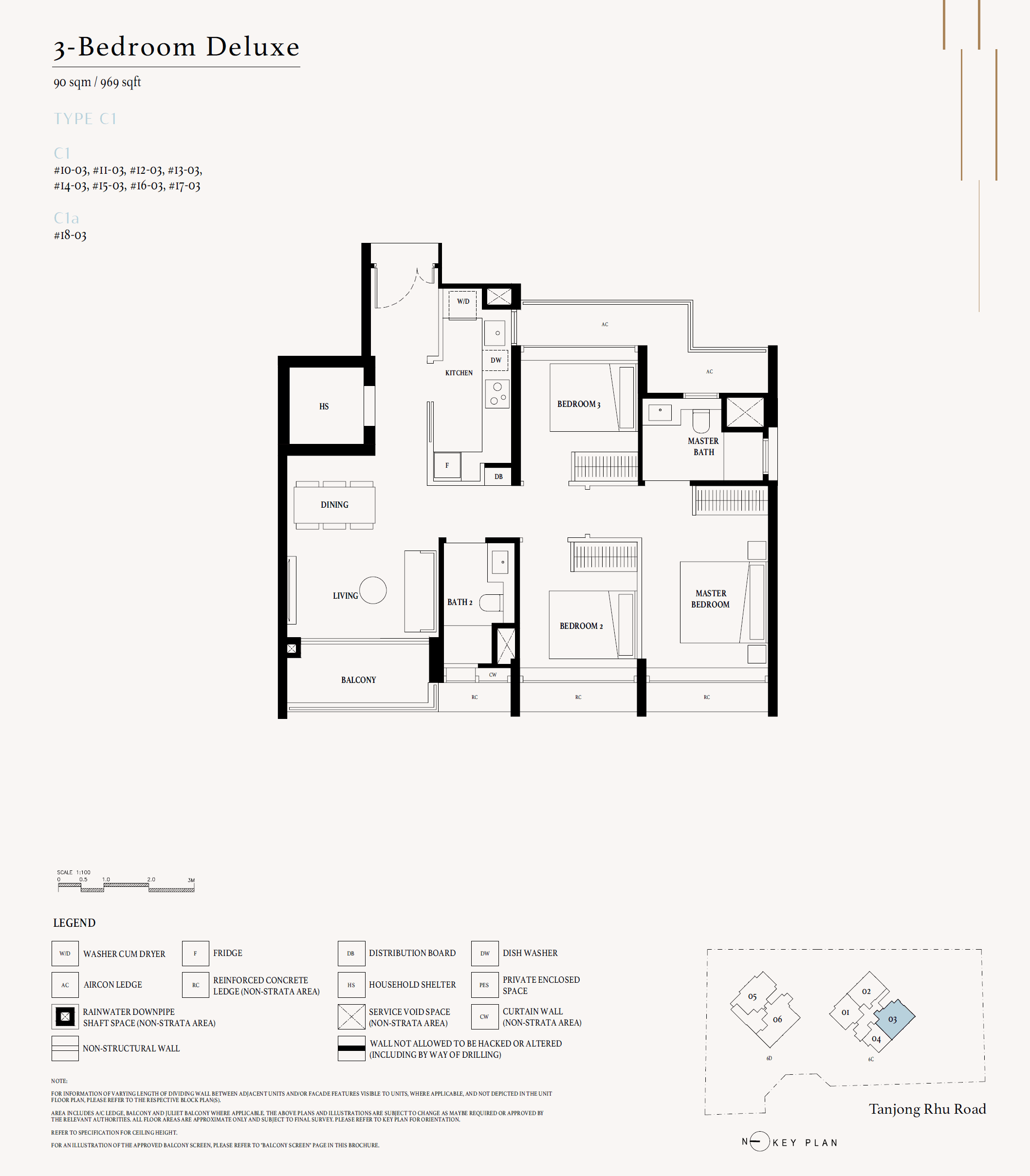 Arina East Residences 3 Bedroom Deluxe C1