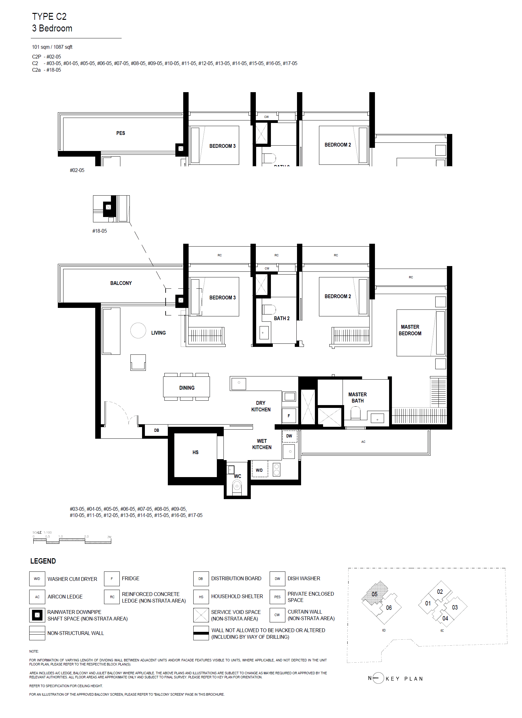 Arina East Residences 3 Bedroom Premium C2(p)