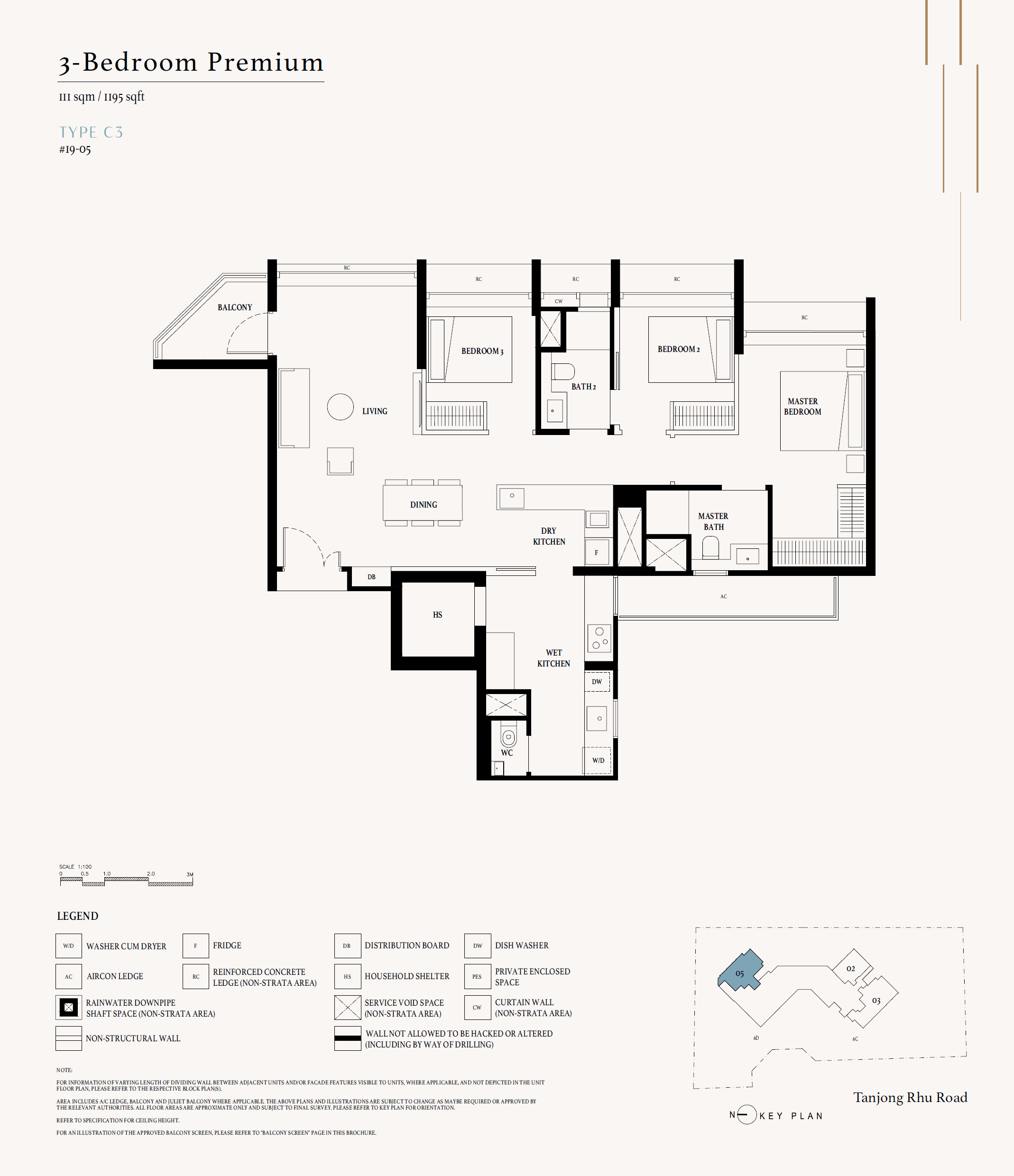 Arina East Residences 3 Bedroom Premium C3