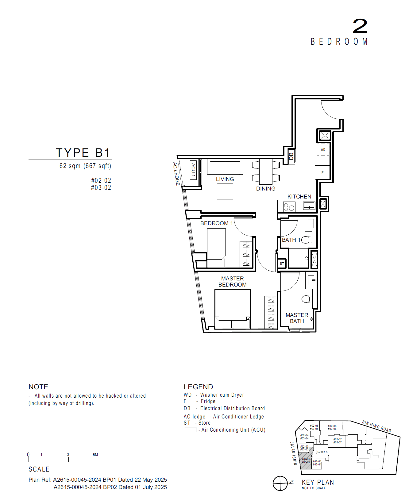 Artisan 8 (福茗轩) 2 Bedroom B1