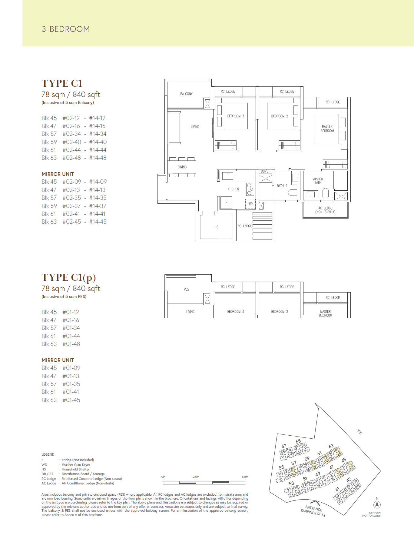 Aurelle Of Tampines 晶莹轩 3 Bedroom C1(p)