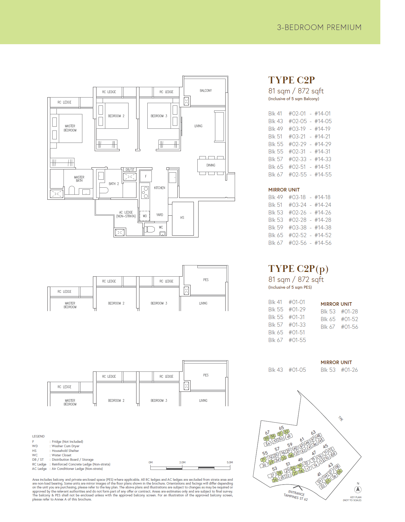Aurelle Of Tampines 晶莹轩 3 Bedroom Premium C2P(p)