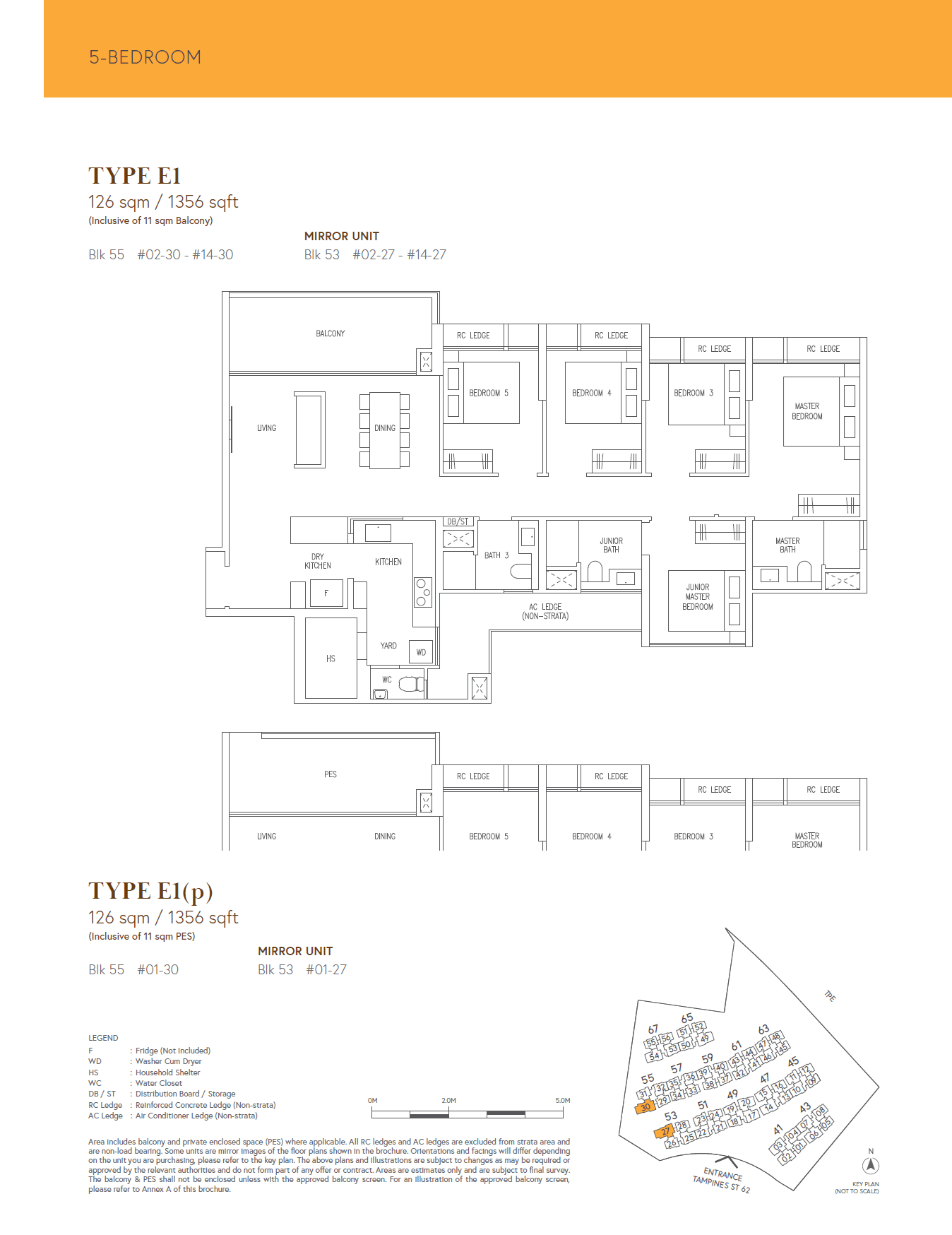 Aurelle Of Tampines 晶莹轩 5 Bedroom E1(p)