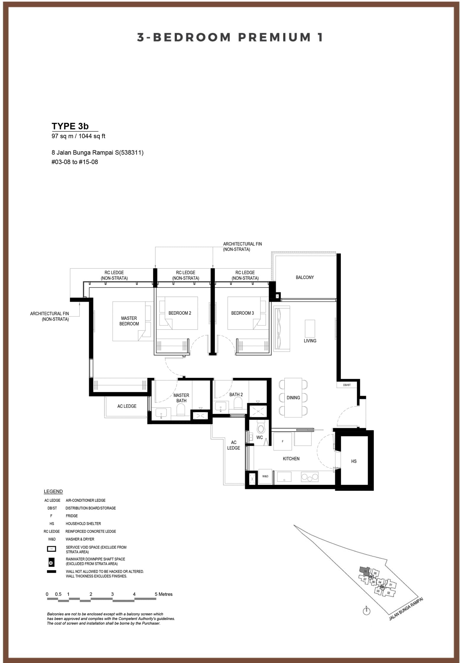 Bartley Vue 3 Bedroom Premium 3b