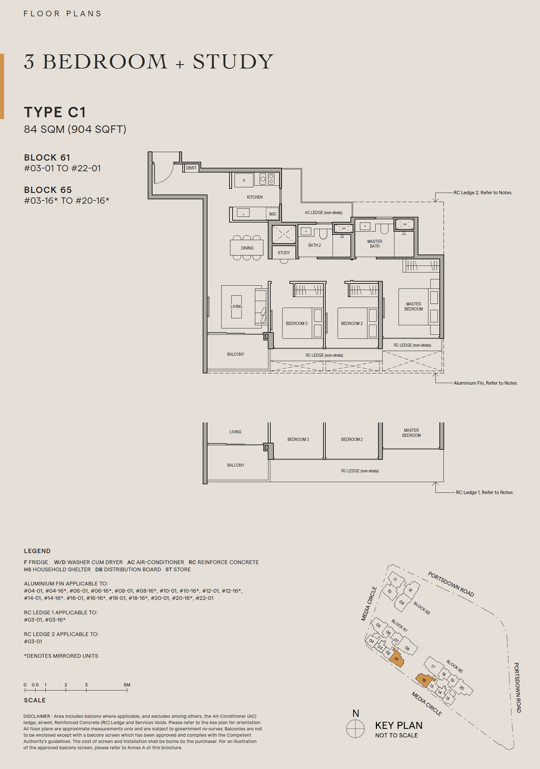 Bloomsbury Residences 3 Bedroom + Study C1