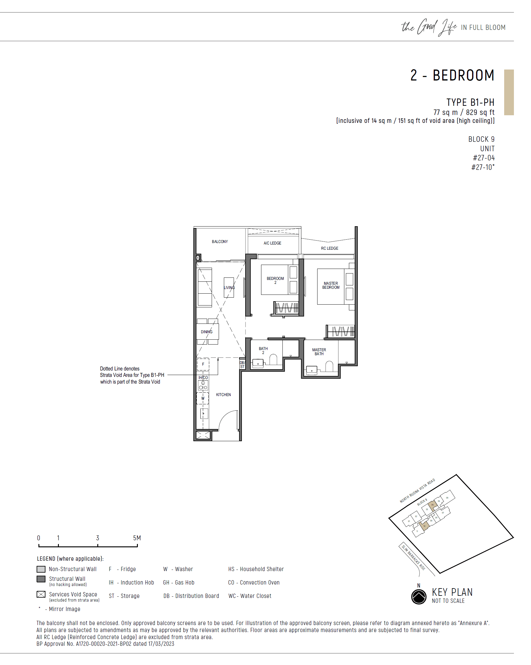 Blossoms By The Park 2 Bedroom B1-PH