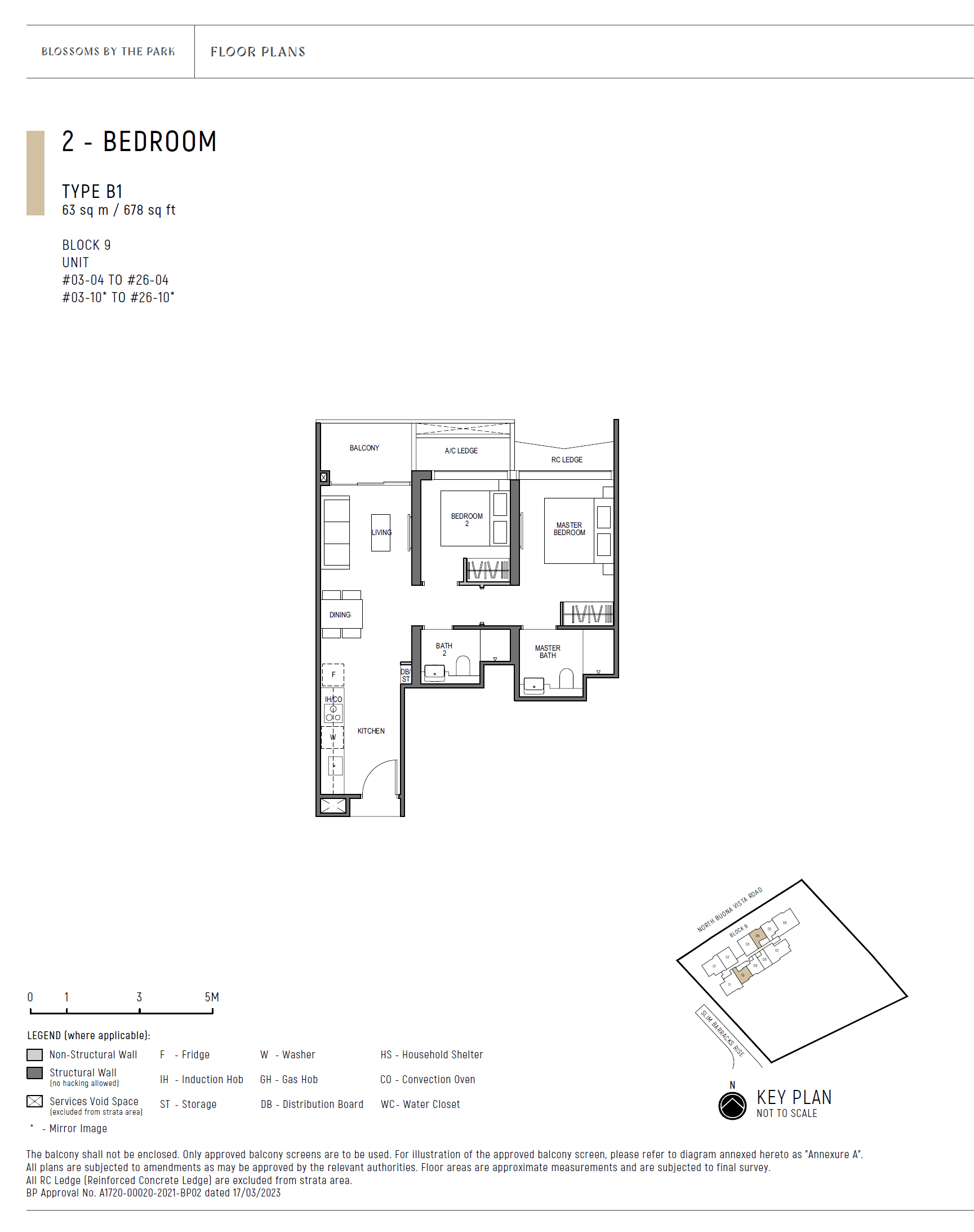 Blossoms By The Park 2 Bedroom B1