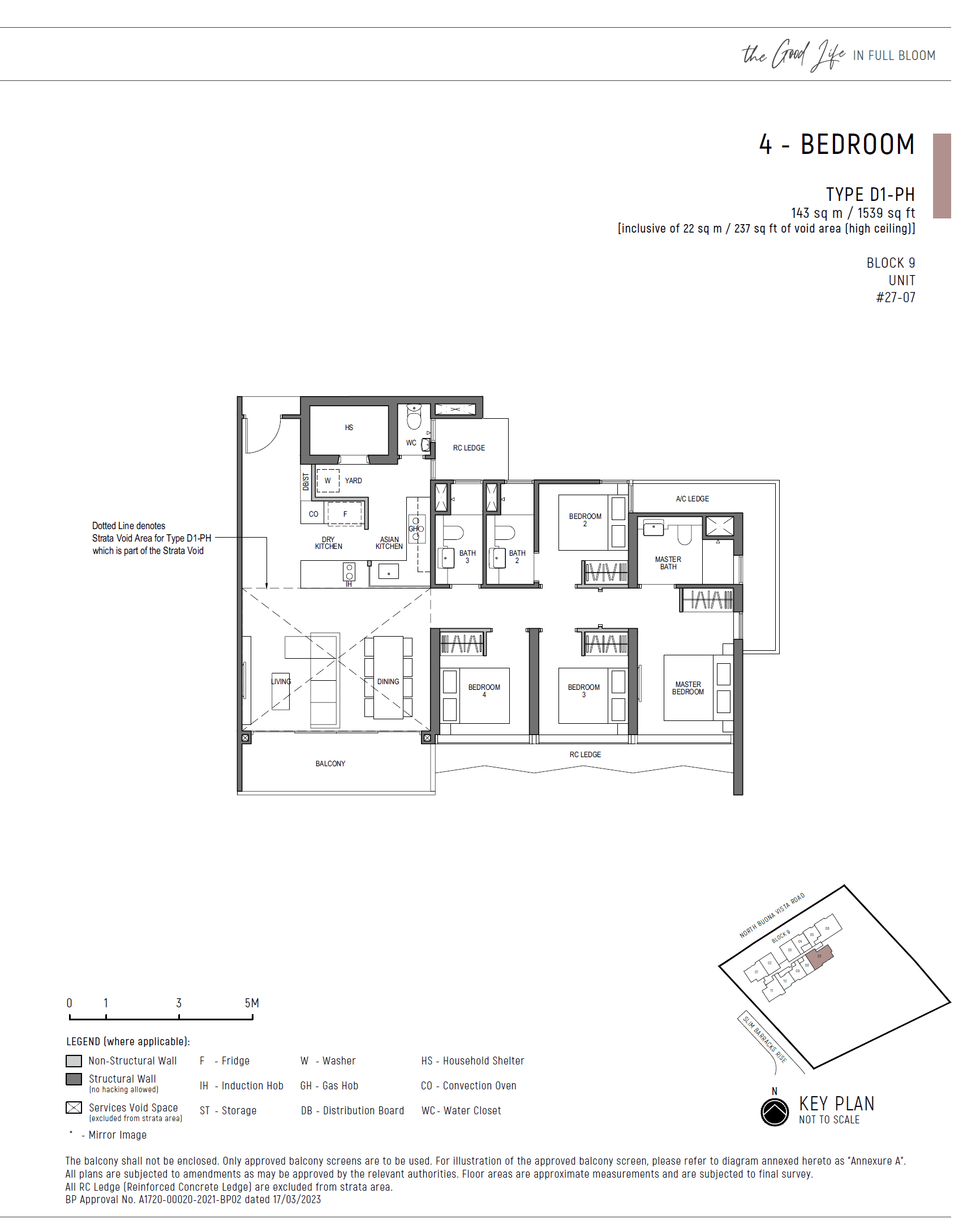 Blossoms By The Park 4 Bedroom D1-PH