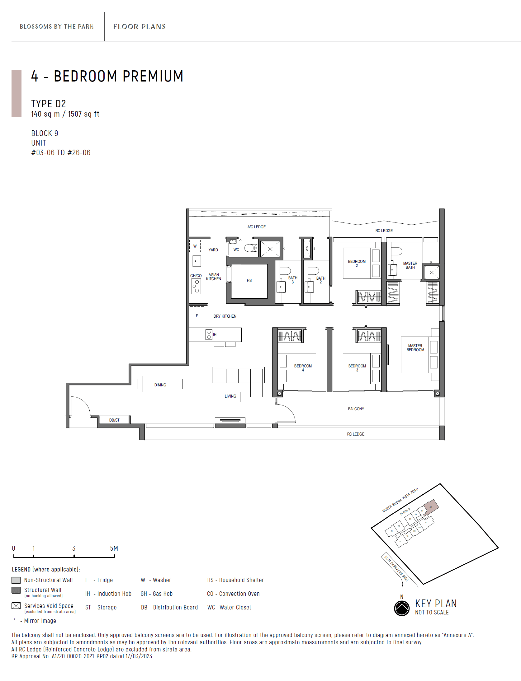 Blossoms By The Park 4 Bedroom Premium D2