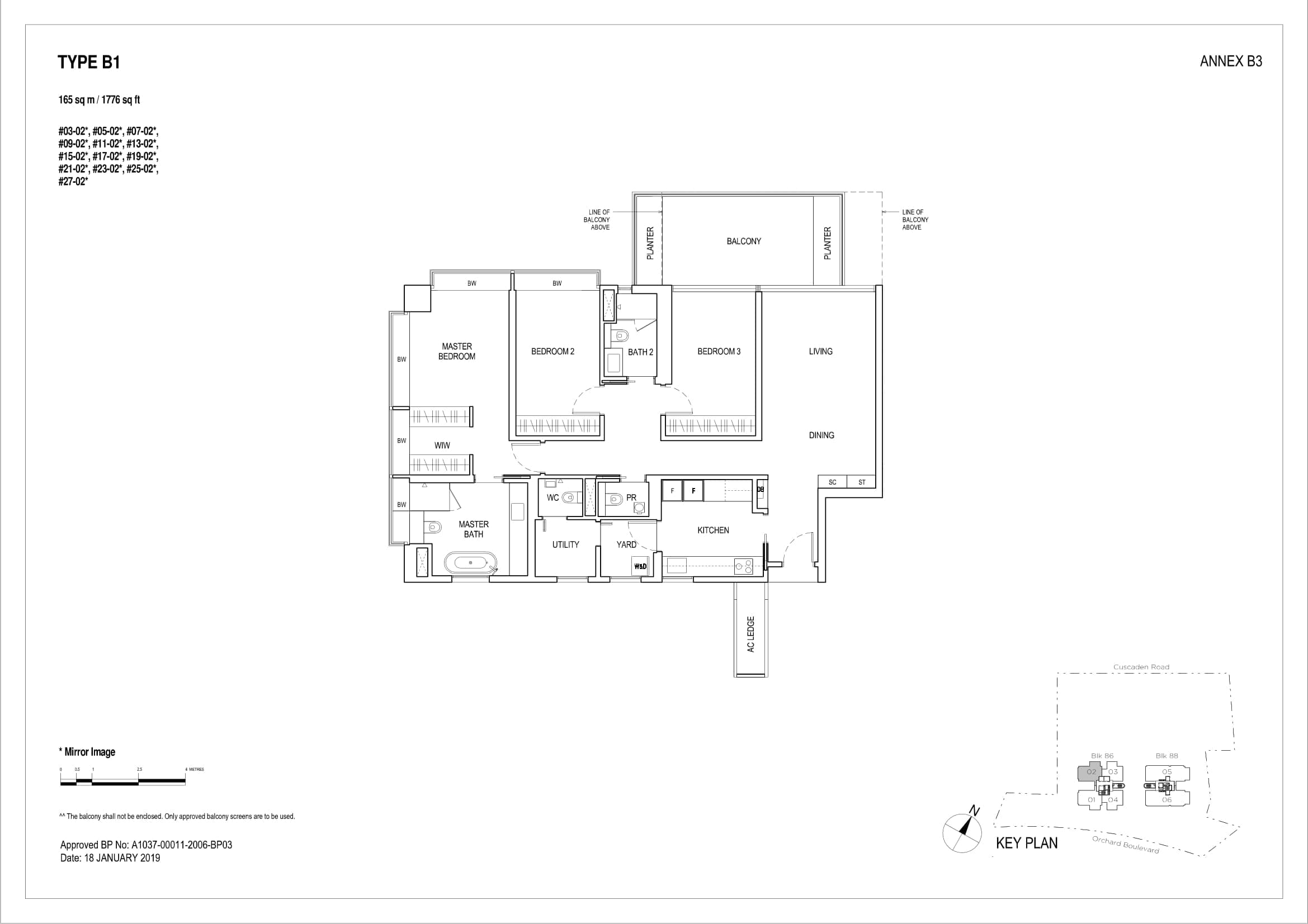 Boulevard 88 铂瑞雅居 3 Bedroom B1(1)