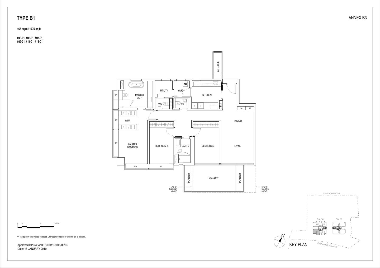 Boulevard 88 3 Bedroom B1