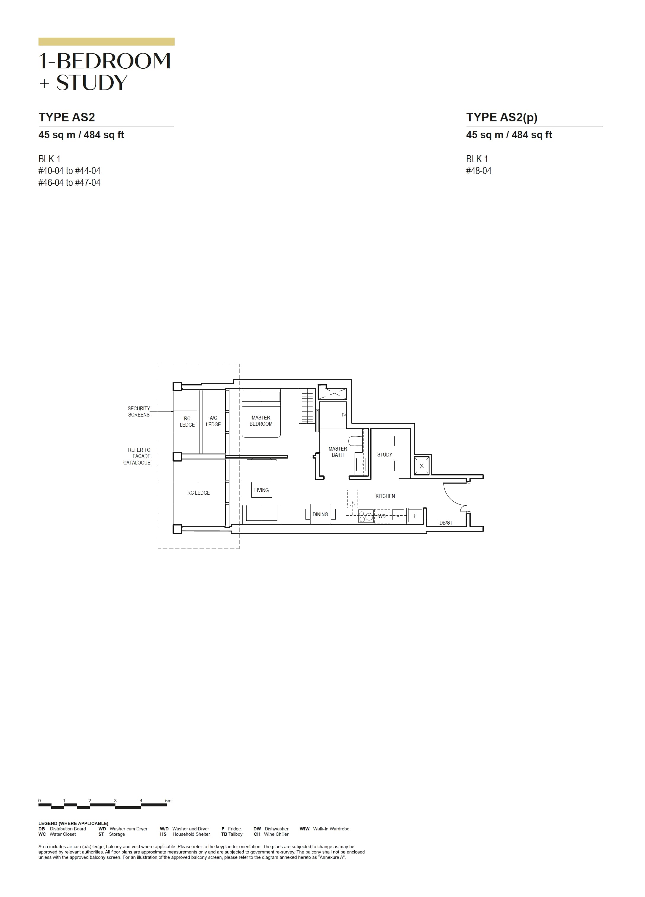 Canninghill Piers 康宁河湾 1-BEDROOM + STUDY AS2