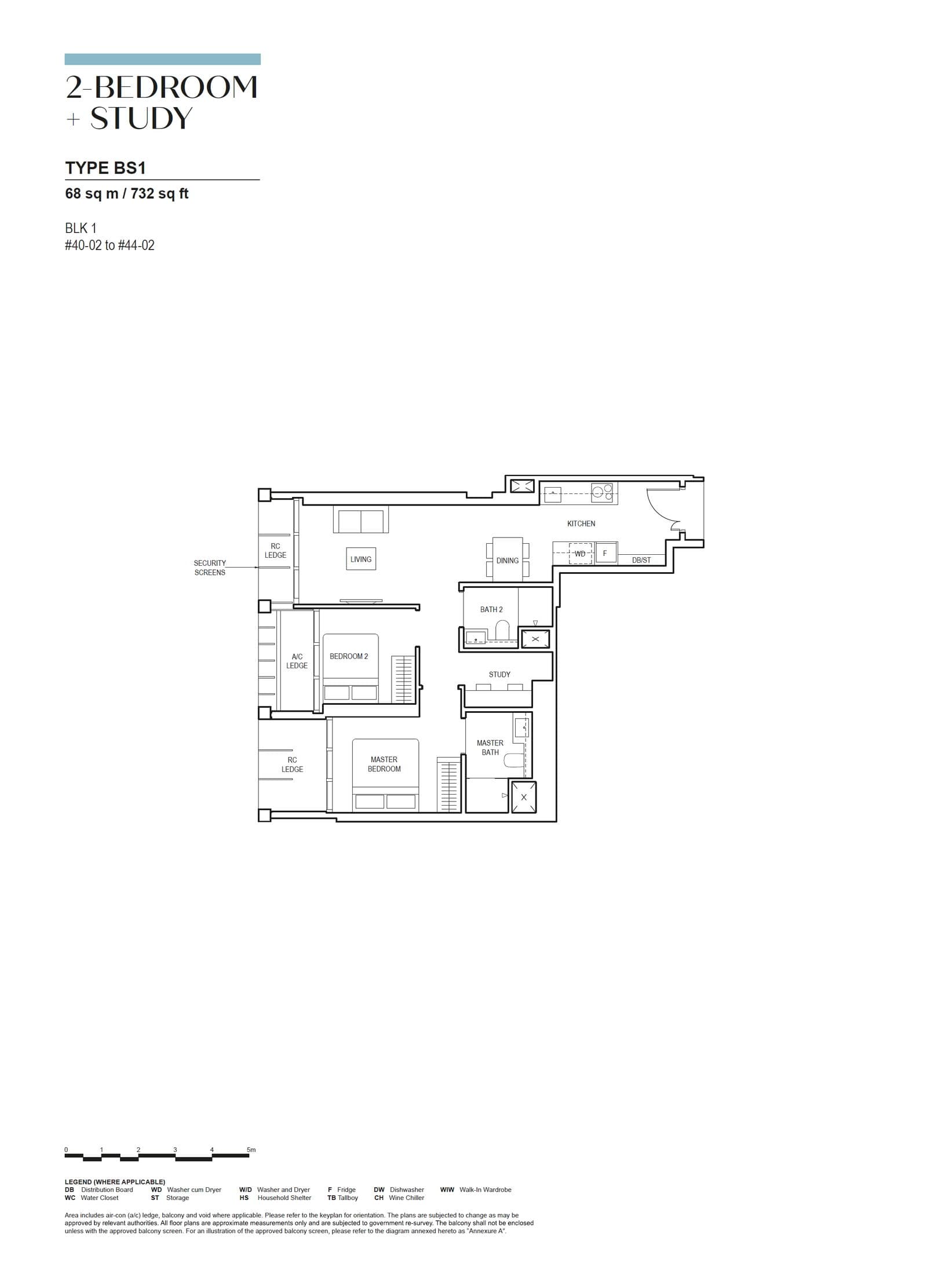 Canninghill Piers 2-BEDROOM + STUDY BS1