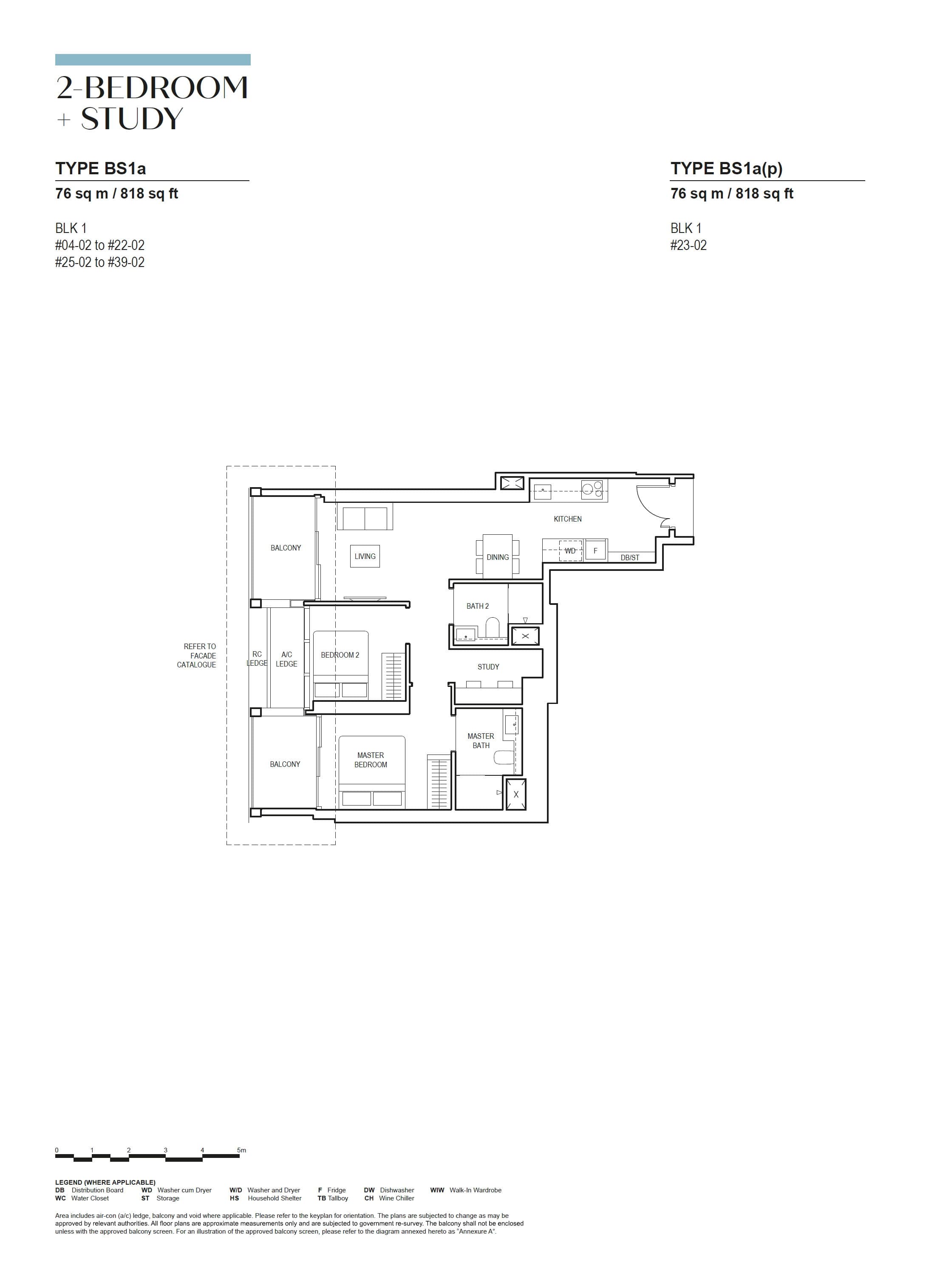 Canninghill Piers 2-BEDROOM + STUDY BS1a(p)