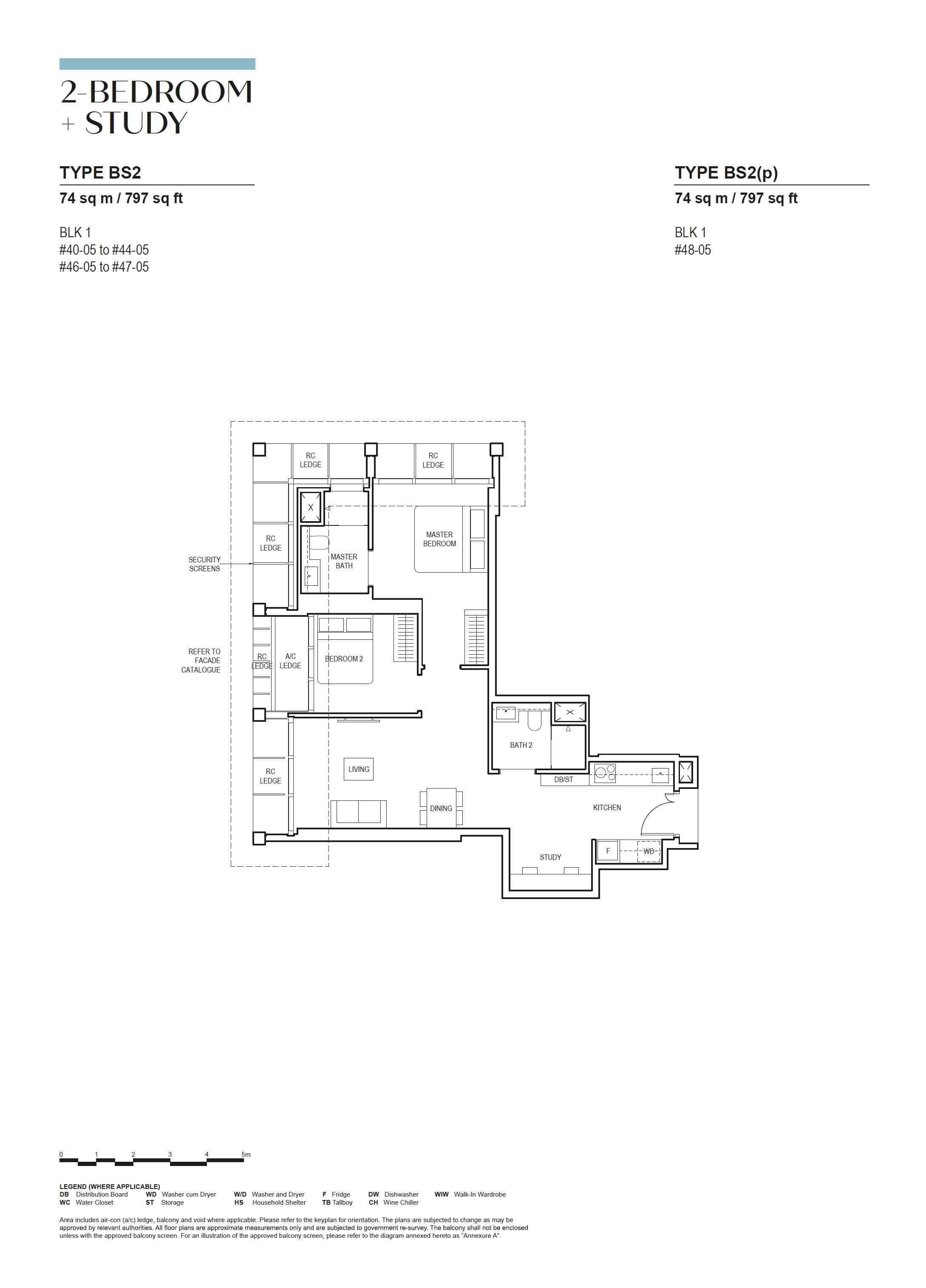 Canninghill Piers 2-BEDROOM + STUDY BS2(p)
