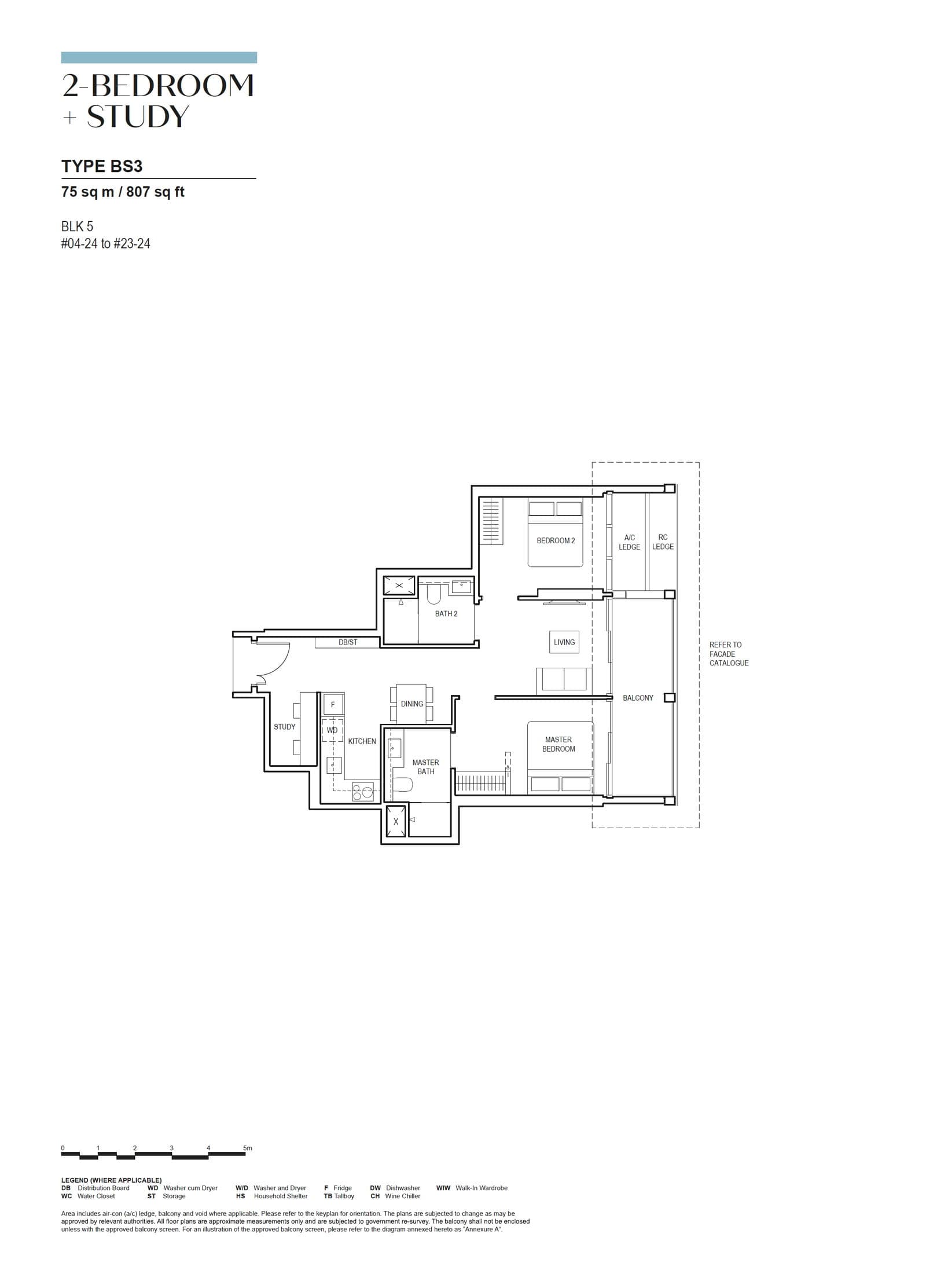 Canninghill Piers 2-BEDROOM + STUDY BS3