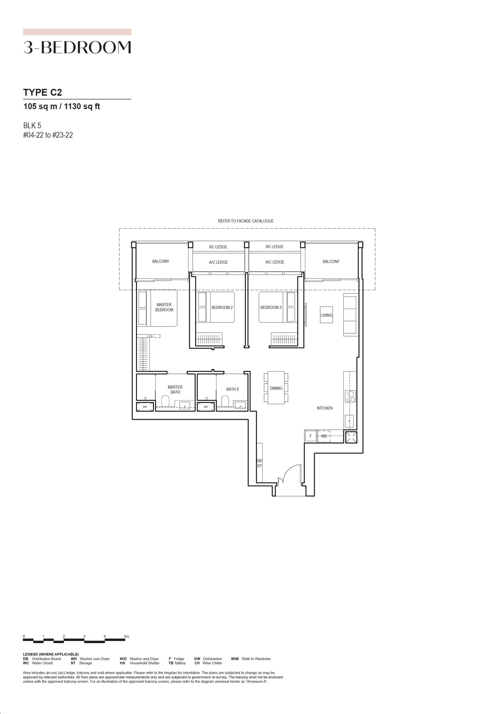 Canninghill Piers 3-BEDROOM C2