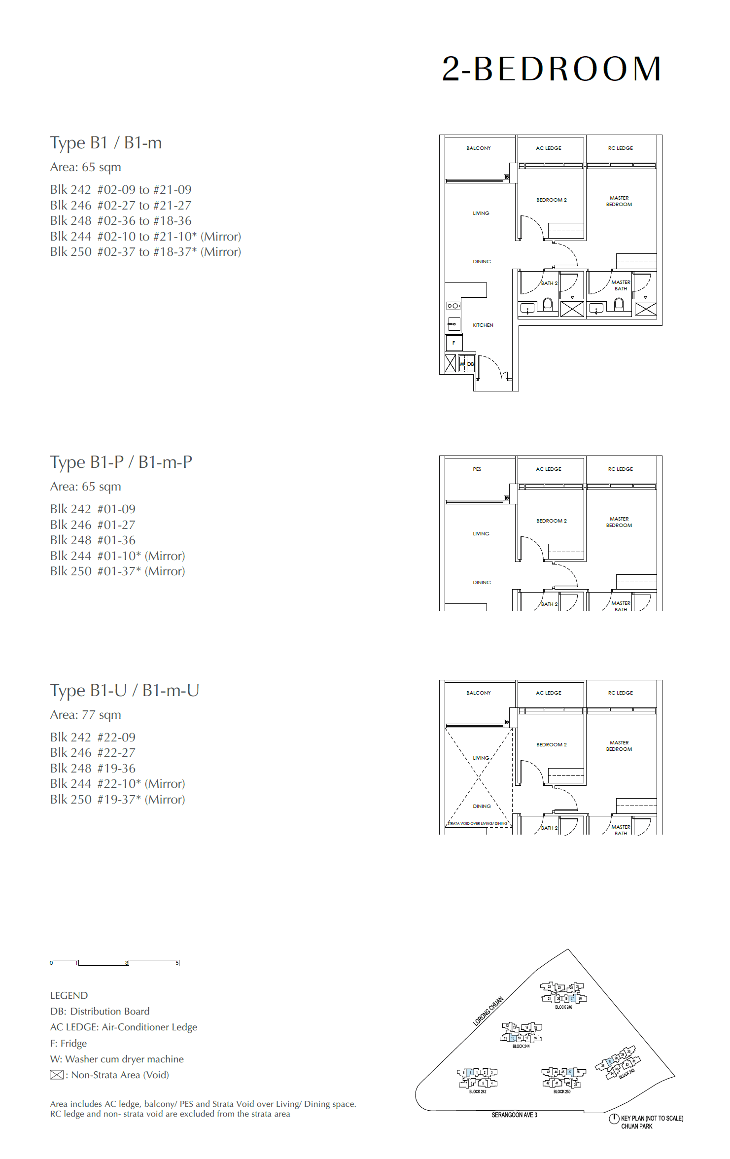 Chuan Park 鑫丰瑞府 2 Bedroom B1-m-U