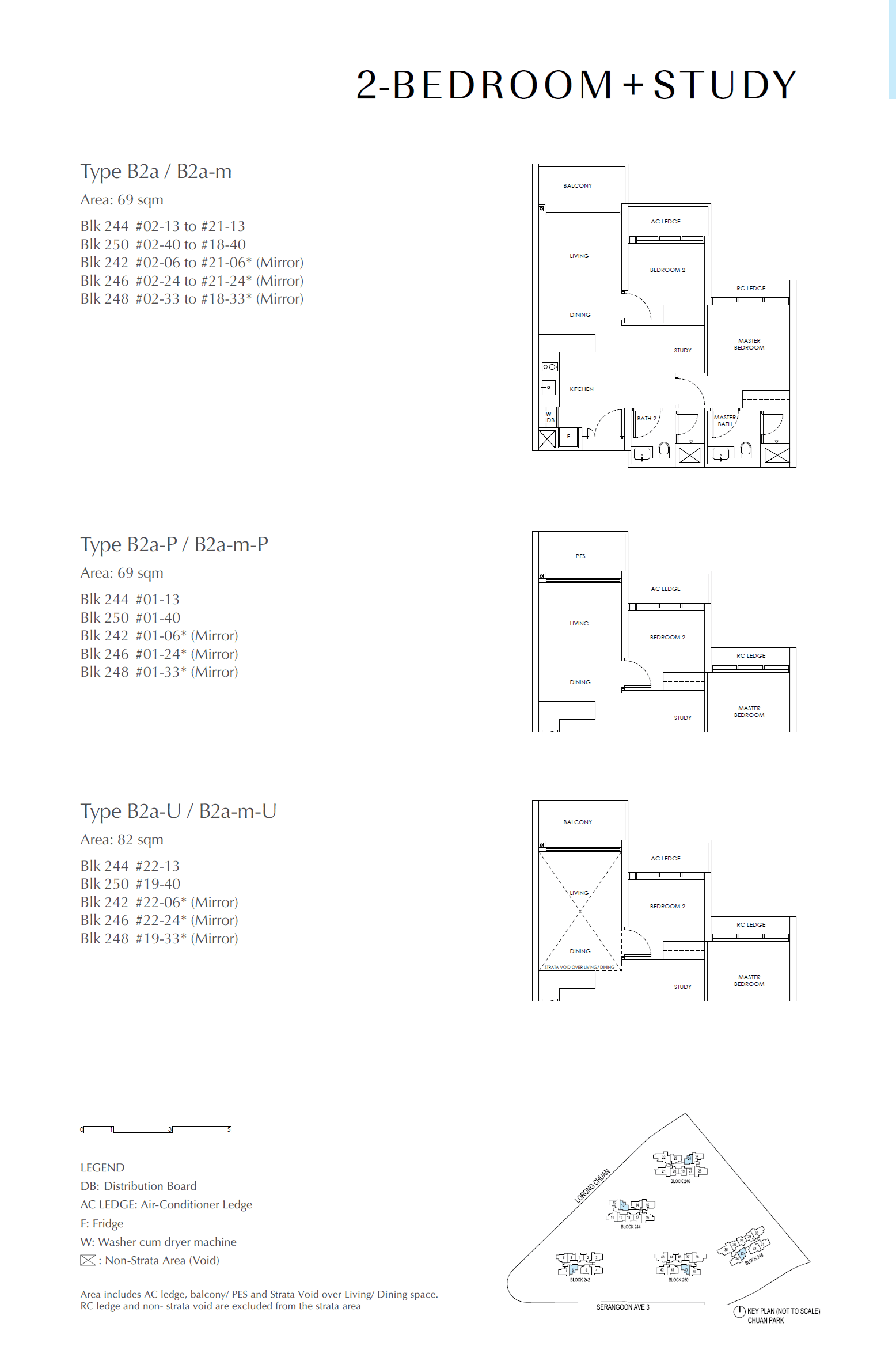 Chuan Park 鑫丰瑞府 2 Bedroom + Study B2a-m