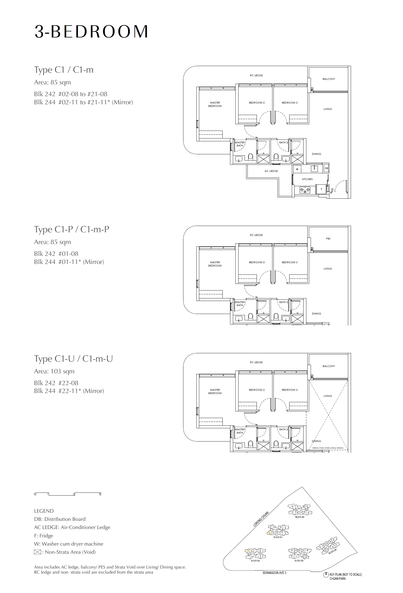 Chuan Park 鑫丰瑞府 3 Bedroom C1-U