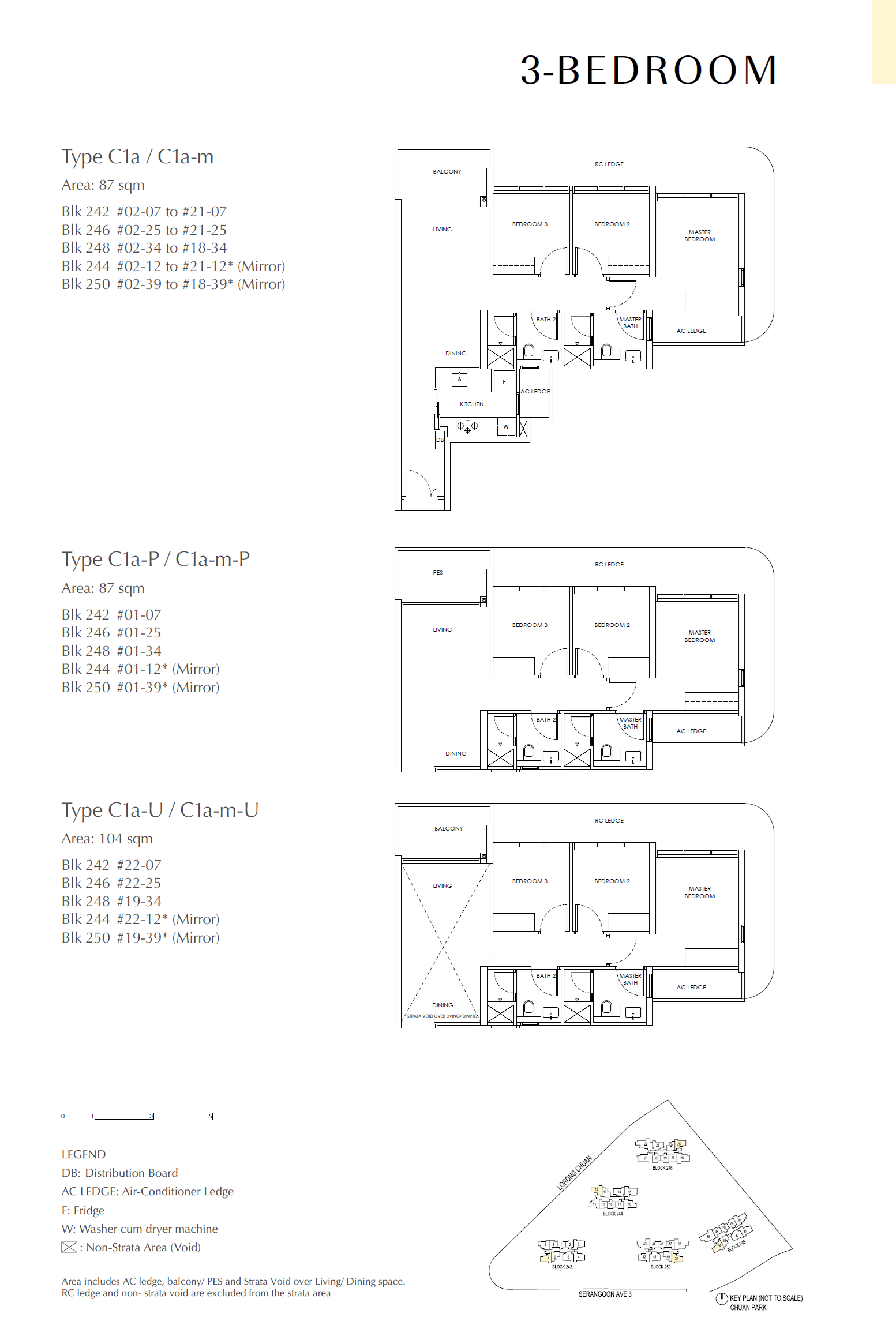 Chuan Park 鑫丰瑞府 3 Bedroom C1a-m-U
