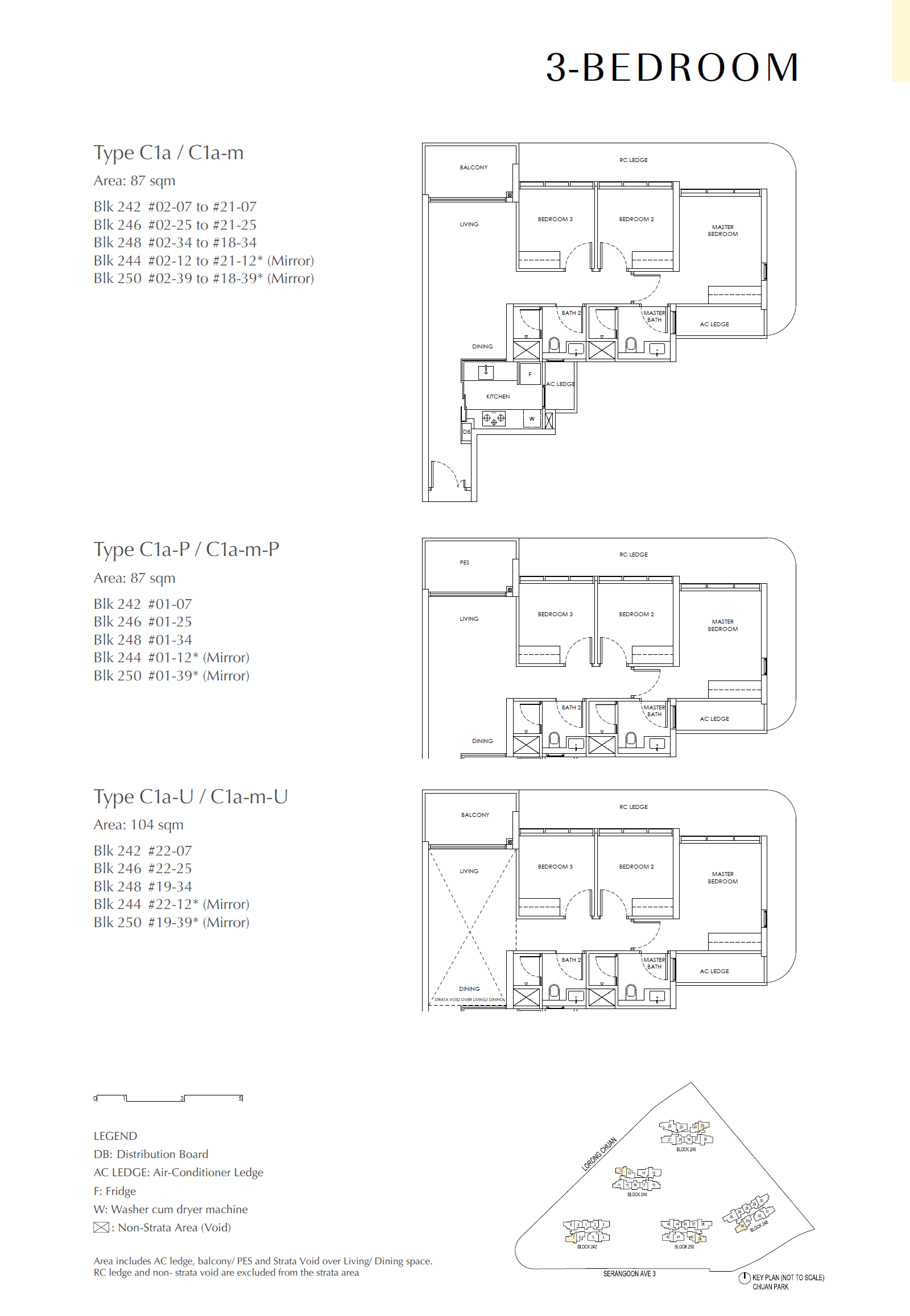 Chuan Park 鑫丰瑞府 3 Bedroom C1a-U