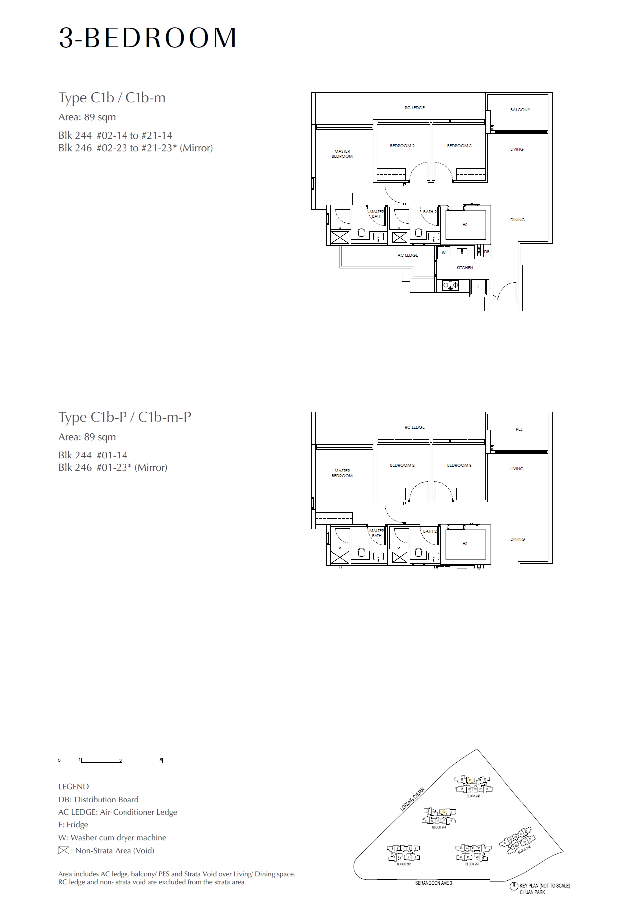 Chuan Park 鑫丰瑞府 3 Bedroom C1b-P