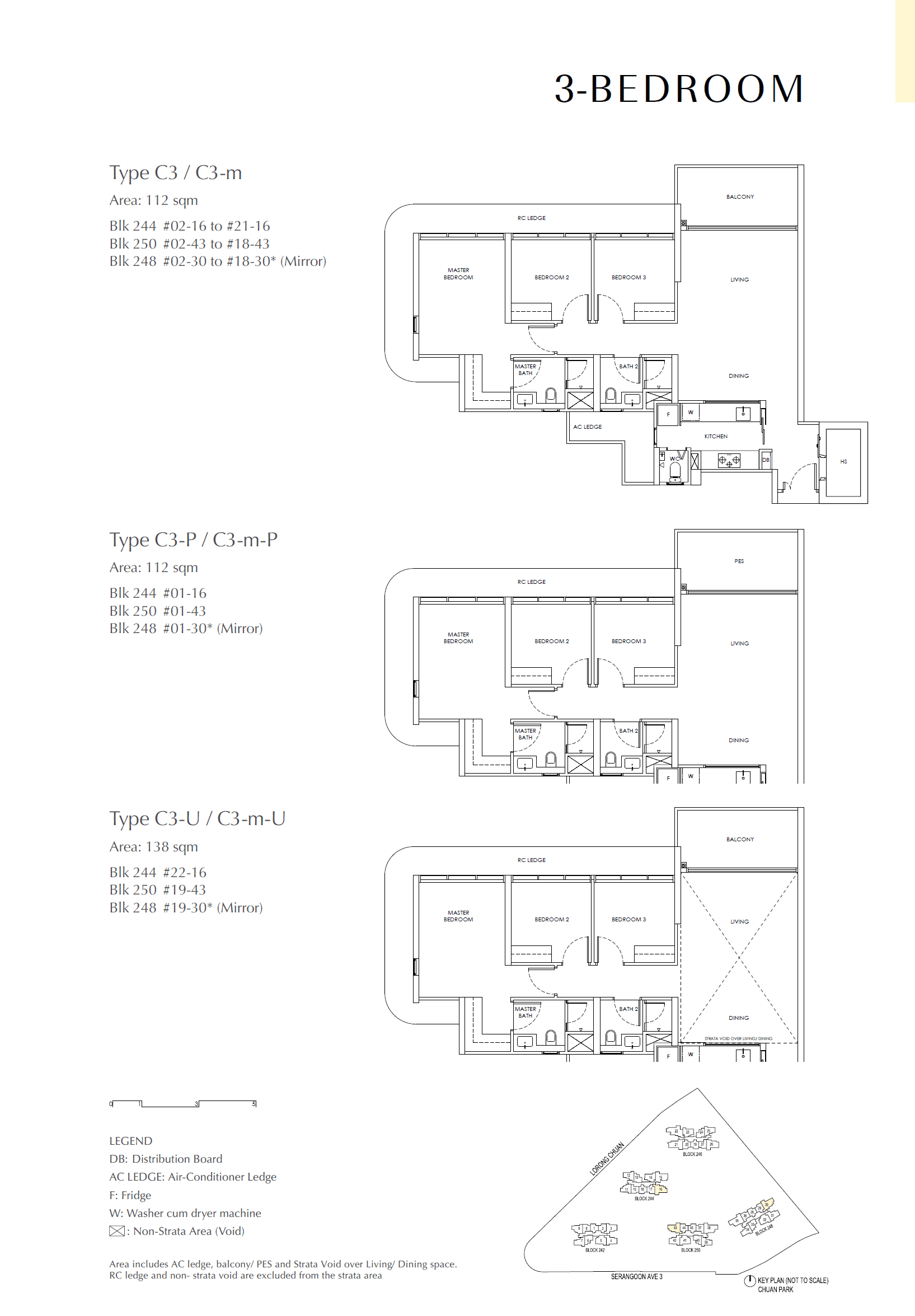 Chuan Park 鑫丰瑞府 3 Bedroom C3-U
