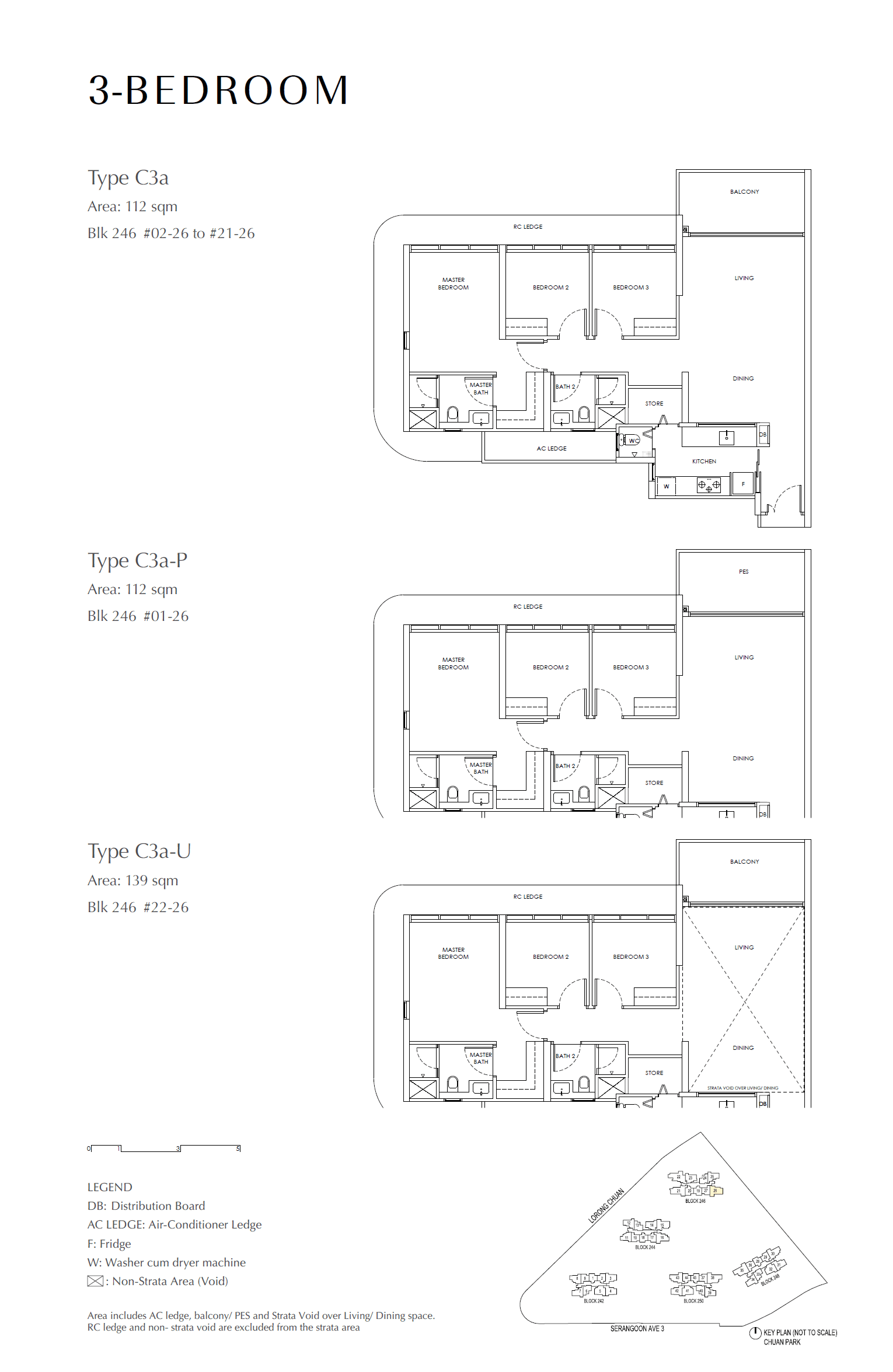Chuan Park 鑫丰瑞府 3 Bedroom C3a