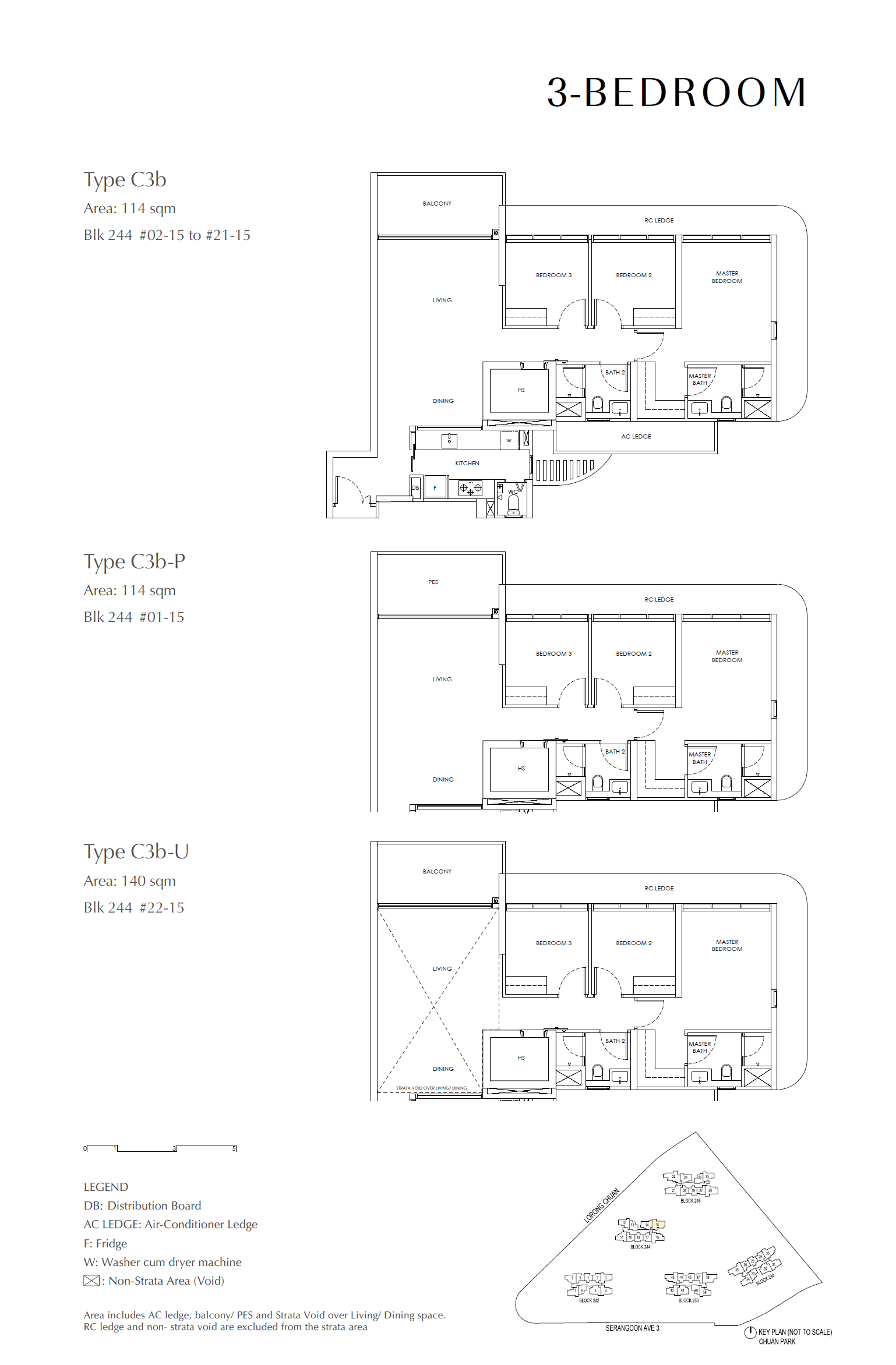 Chuan Park 鑫丰瑞府 3 Bedroom C3b-U