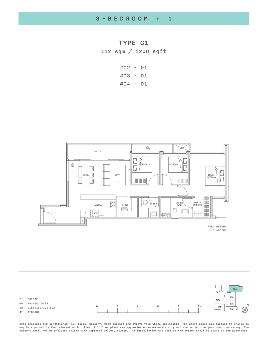 Claydence 3 BEDROOM+1 C1