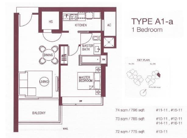 Concourse Skyline 1 BR A1-a